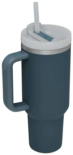 STANLEY Quencher H2.0 Tumbler with Handle and Straw 40 oz | Flowstate 3-Position Lid | Cup Holder Compatible for Travel | Insulated Stainless Steel Cup | BPA-Free | Stormy Sea - Image 8