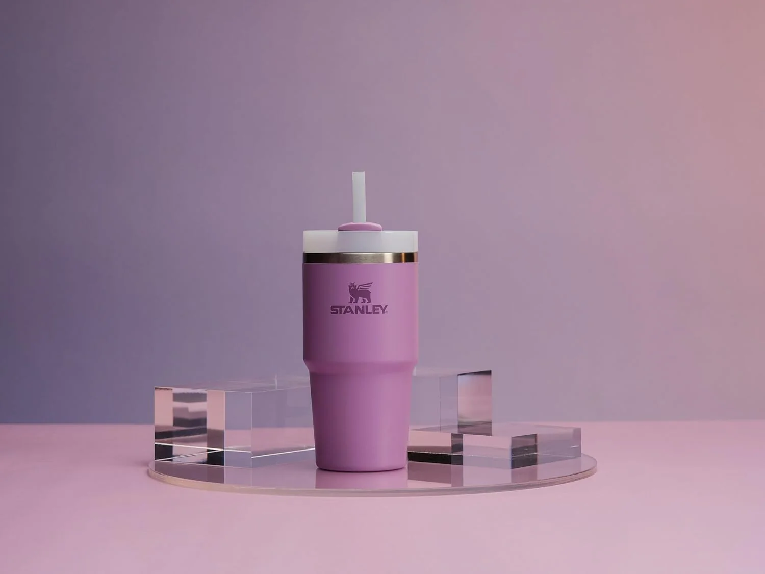 Stanley Quencher H2.0 Tumbler with Straw 20 oz | Flowstate 3-Position Lid | Cup Holder Compatible for Travel | Insulated Stainless Steel Cup | BPA-Free | Lilac - Image 3