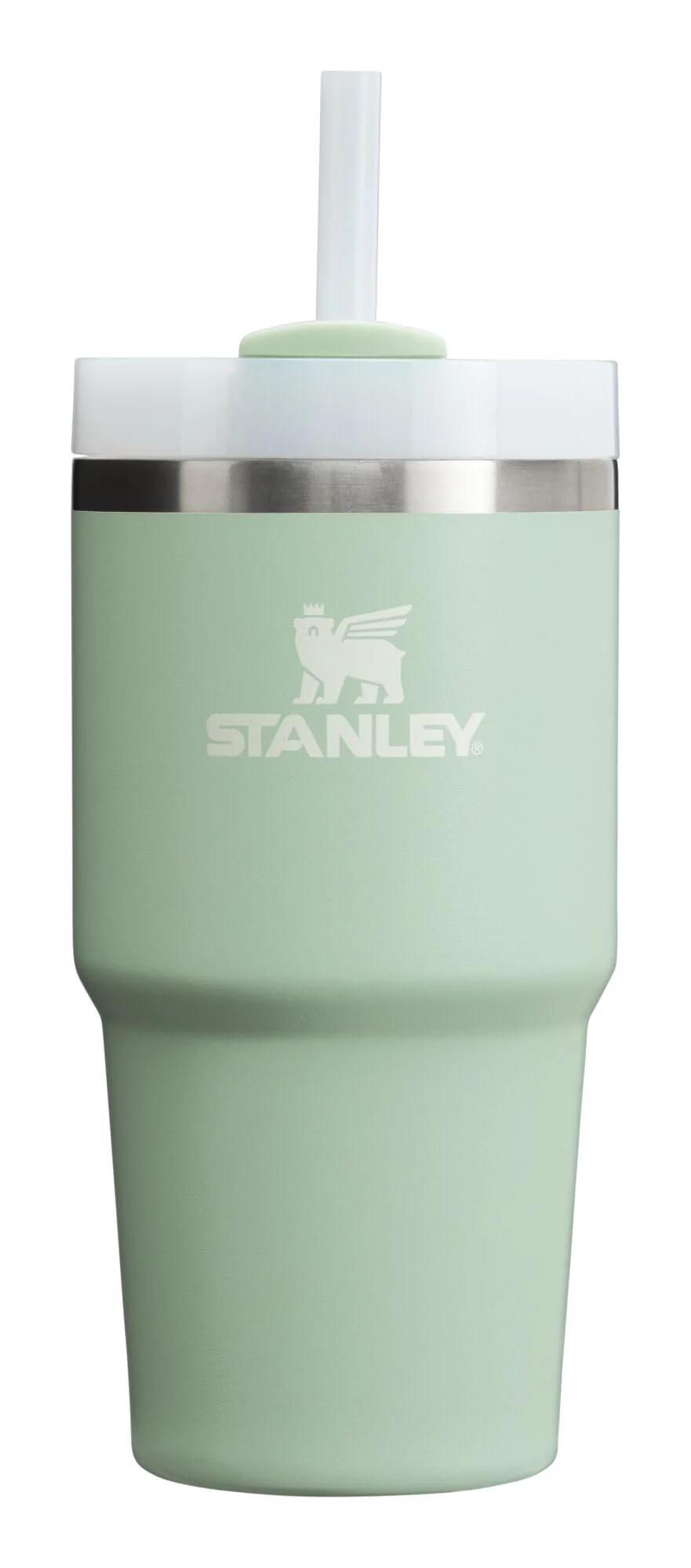 Stanley Quencher H2.0 Tumbler with Straw 20 oz | Flowstate 3-Position Lid | Cup Holder Compatible for Travel | Insulated Stainless Steel Cup | BPA-Free | Matcha Cream