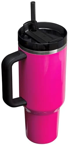 STANLEY Quencher H2.0 Tumbler with Straw 40 oz | Flowstate 3-Position Lid | Cup Holder Compatible for Travel | Insulated Stainless Steel Cup | BPA-Free | Electric Pink - Image 8