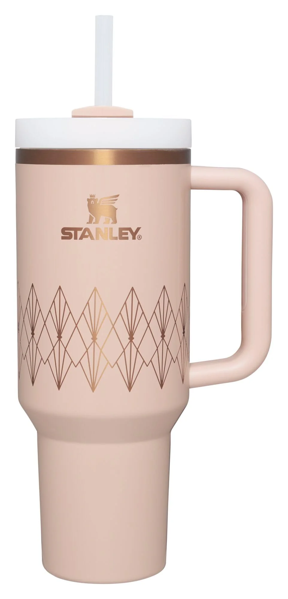 Stanley Quencher H2.O FlowState™ Tumbler 40 oz Blush Gloss Deco