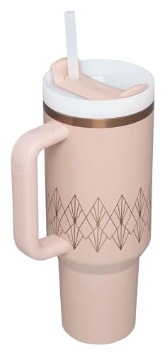 Stanley Quencher H2.O FlowState™ Tumbler 40 oz Blush Gloss Deco - Image 8