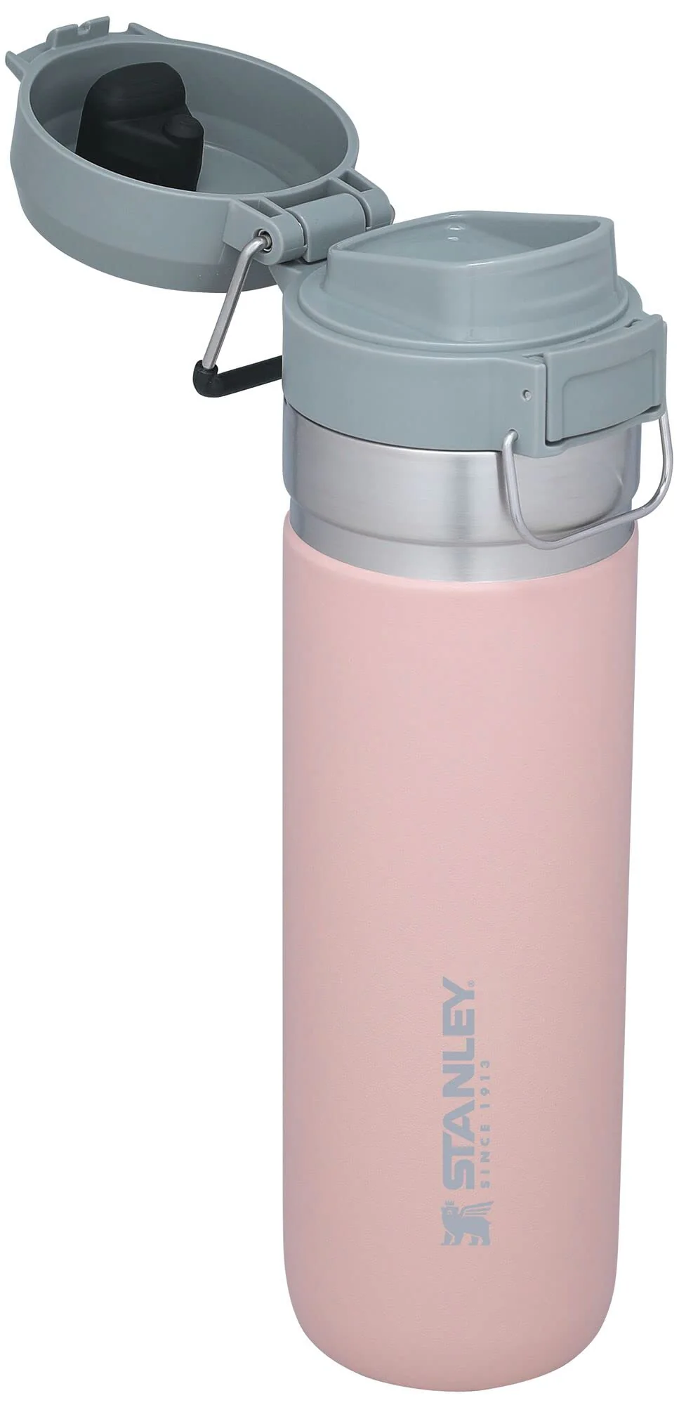 Stanley Quick Flip GO Water Bottle 24 oz | Push Button Lid | Leakproof and Packable for Travel and Sports | Insulated Stainless Steel | BPA-Free | Blush - Image 8