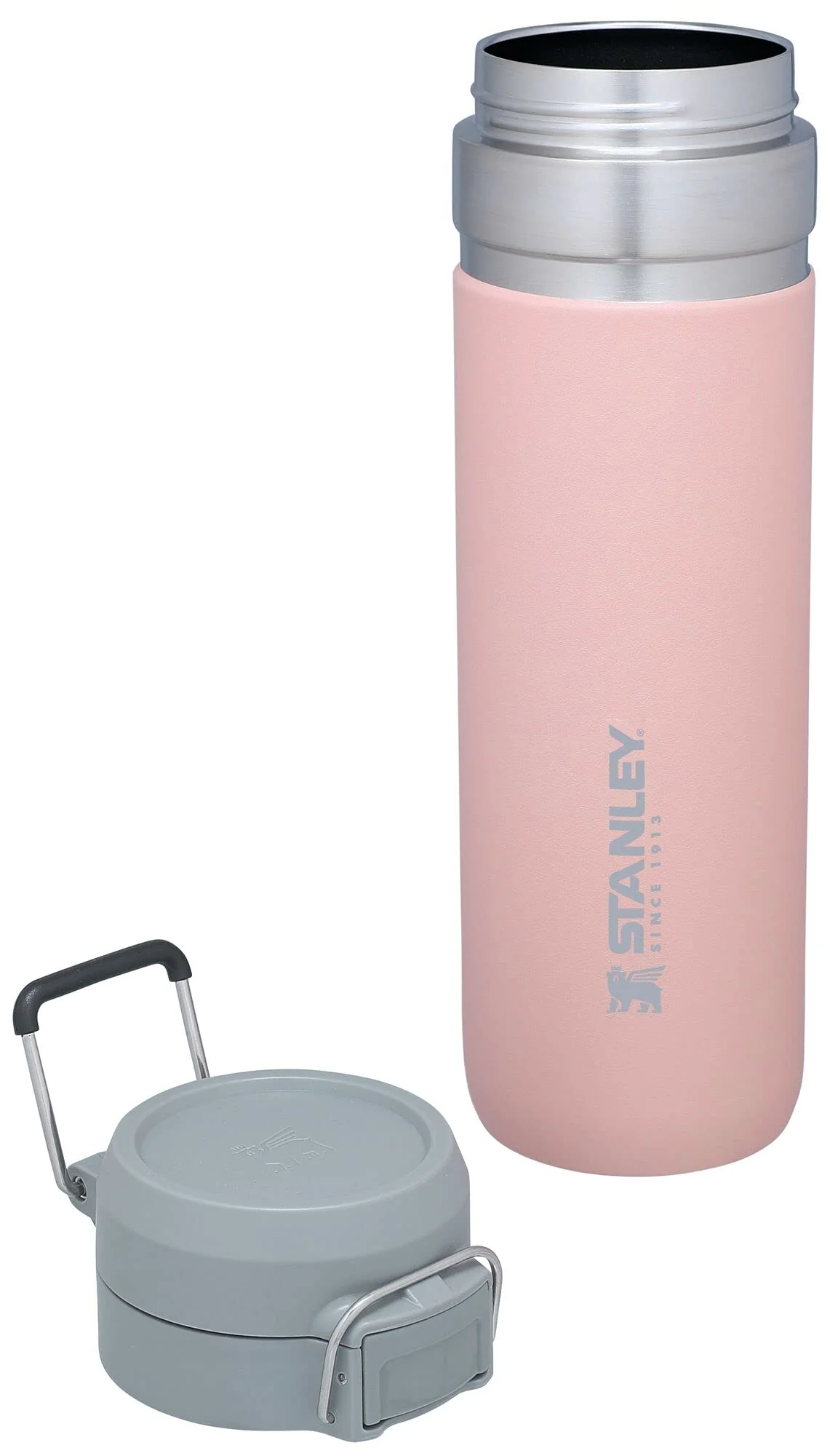 Stanley Quick Flip GO Water Bottle 24 oz | Push Button Lid | Leakproof and Packable for Travel and Sports | Insulated Stainless Steel | BPA-Free | Blush - Image 9