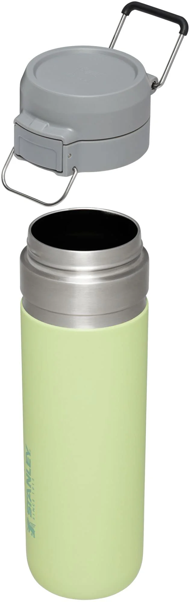 Stanley Quick Flip GO Water Bottle 24 oz | Push Button Lid | Leakproof and Packable for Travel and Sports | Insulated Stainless Steel | BPA-Free | Citron - Image 6