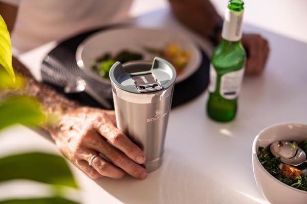 STANLEY Stay-Chill Beer Pint 16 oz | Wide Mouth Lid | Built-In Bottle Opener | Beer Tumbler Cup | Insulated Stainless Steel Pint Glass | BPA-Free | Polar - Image 5