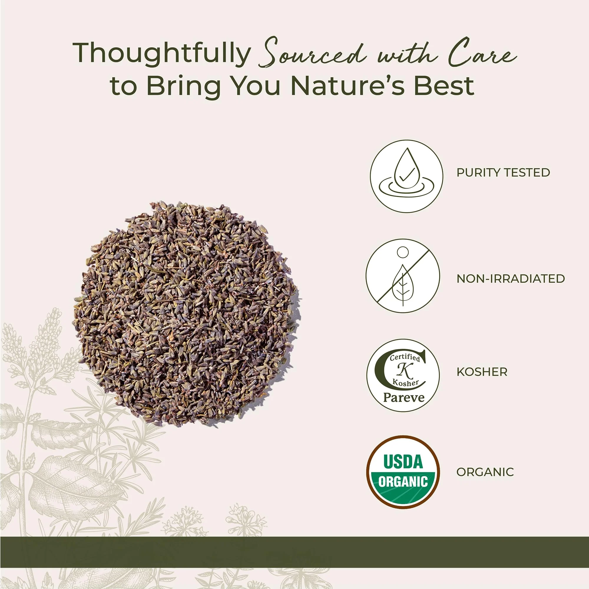 Starwest Botanicals Dried Lavender Flowers Extra Organic - Edible Loose Lavender Buds for Tea, Drinks, Baking, & Cooking, Certified Kosher Herb, Non-GMO - Bulk 1 lb Bag - Image 4