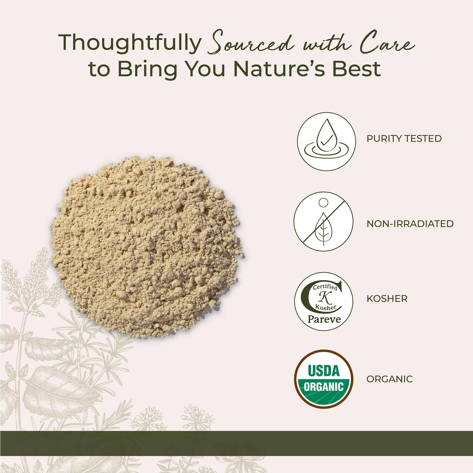 Starwest Botanicals Organic Ginger Root Powder - Ground Ginger Herb for Tea, Baking, & Cooking, Natural Herbal Spice, Certified Kosher, Non-GMO - Bulk 1 lb Bag - Image 4