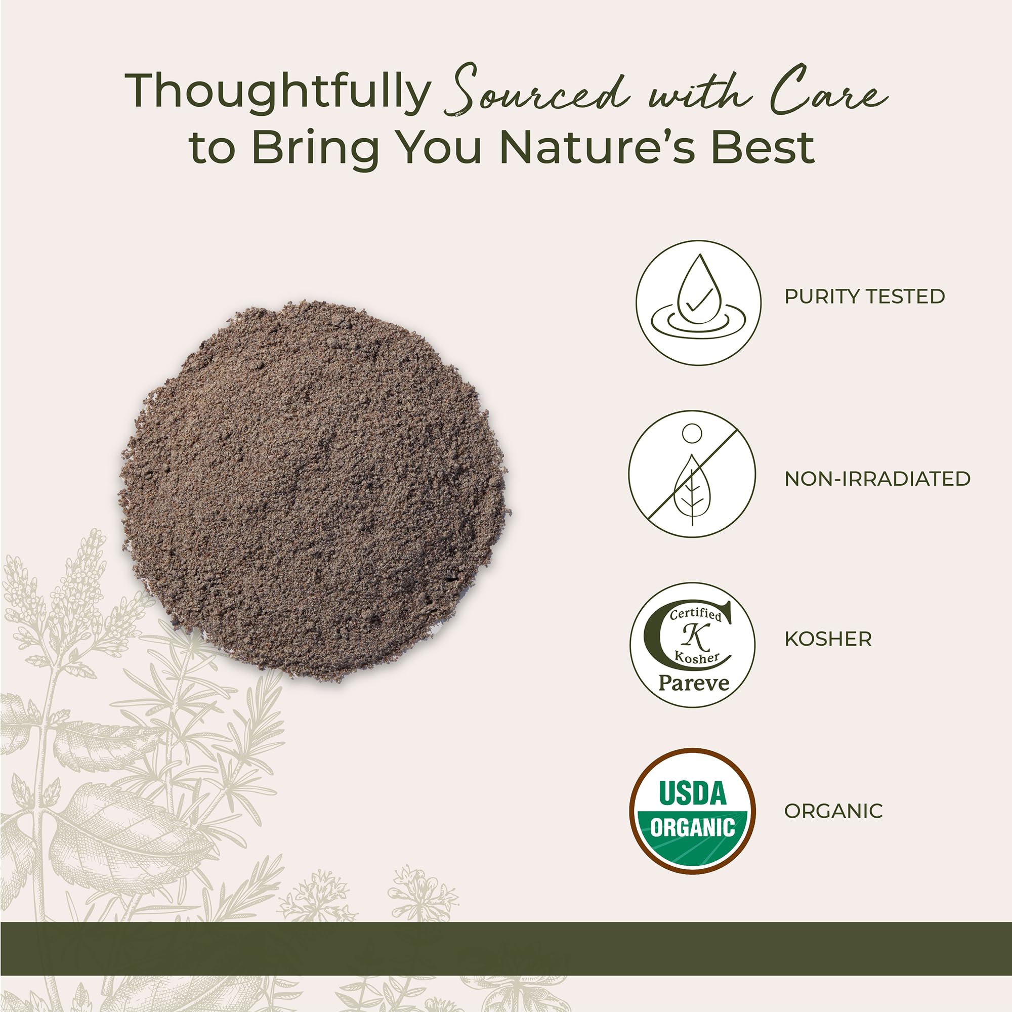 Starwest Botanicals Organic Milk Thistle Seed Powder - Ground Milk Thistle for Tea & Cooking, Mix in Juice, Add to Smoothies, Oatmeal, & Yogurt, Certified Kosher, Non-GMO - Bulk 1 lb Bag - Image 4