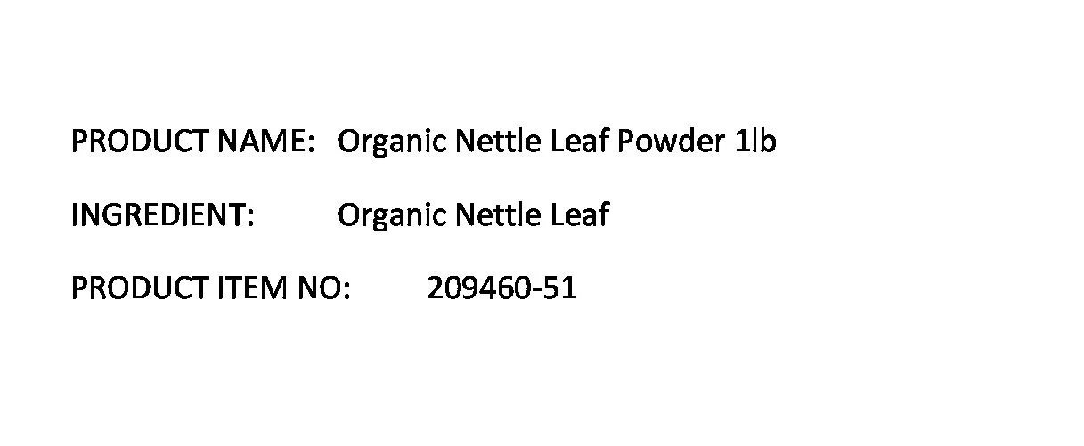 Starwest Bottanicals Organic Nettle Leaf Powder 1lb Bag - Image 2