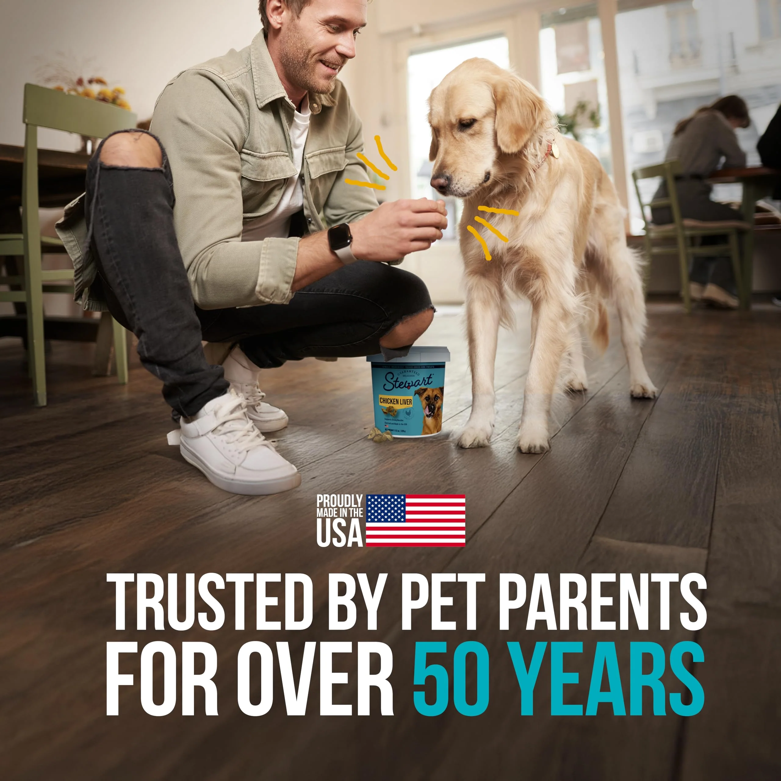 Stewart 100% Chicken Liver Dog Treats, 11.5 oz Tub, ~215 Pieces, Freeze Dried Raw, Single Ingredient, 60% Protein Training Treats or Meal Topper, Grain Free, Gluten Free - Image 4