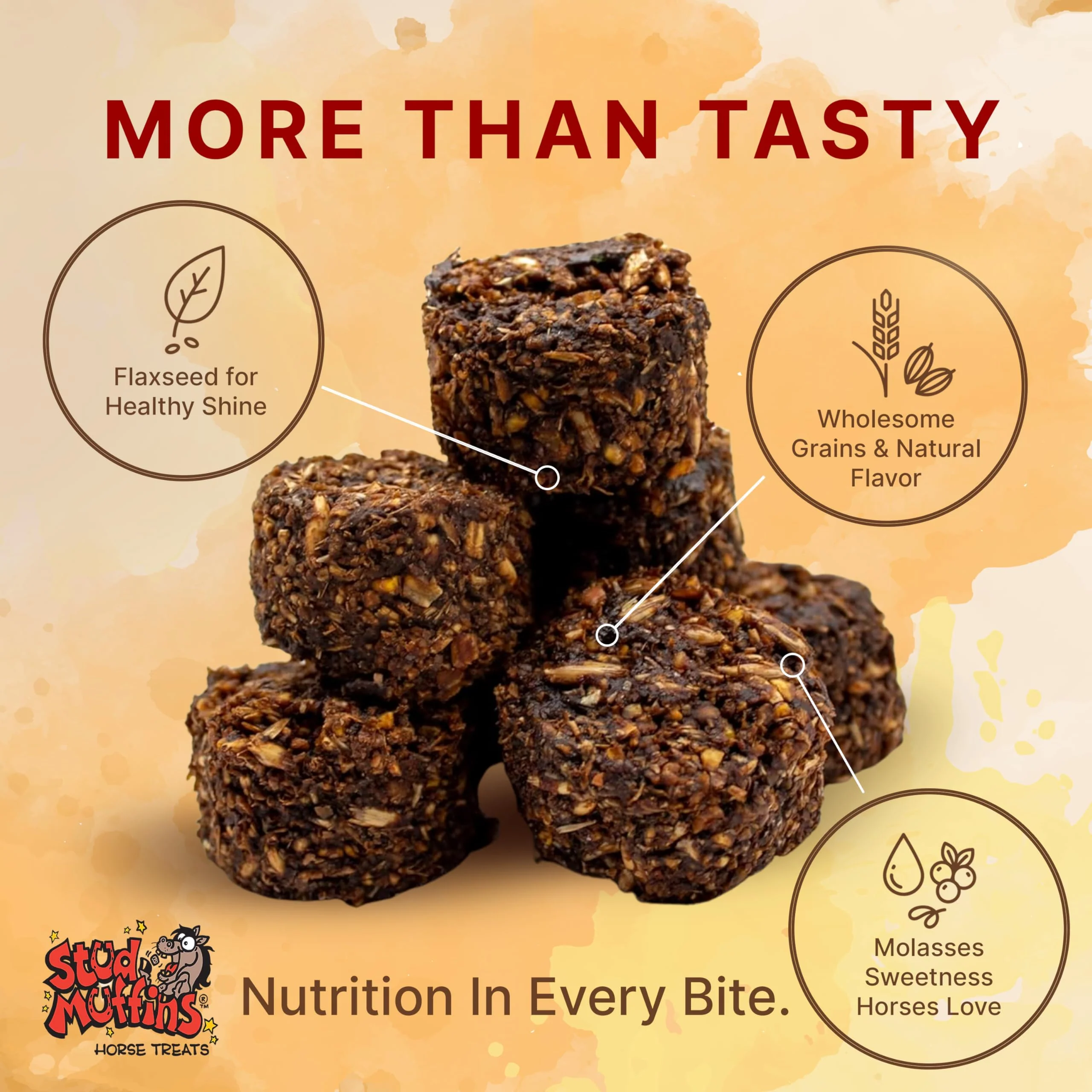 Stud Muffins 5.8lb Horse Treats Bag/Stud Muffins are Great Training Treats and Horse Pill Pockets/Our Treats for Horses are All Natural Horse Treats/Durable 5.8lb Horse Treats Bulk Pack - Image 5