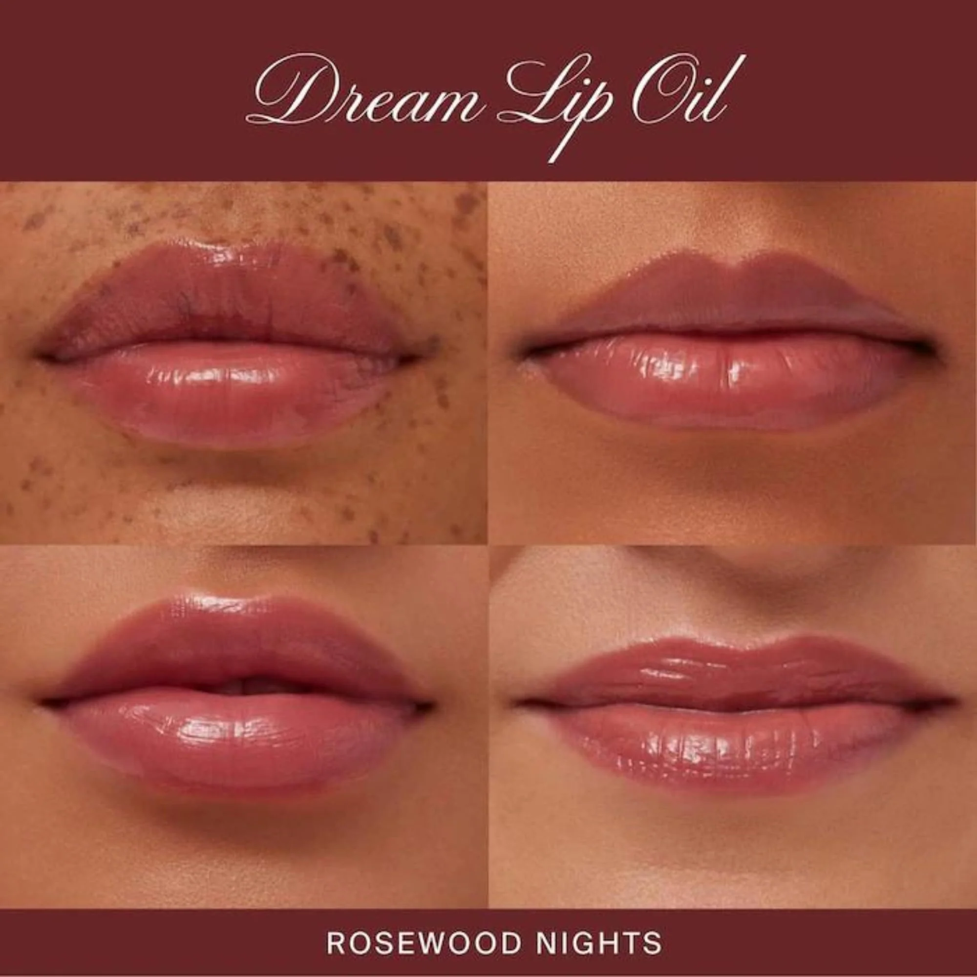 Summer Fridays Dream Lip Oil - Hydrating Tinted Lip Gloss Oil - Non-Sticky Formula with Skincare Benefits for Long-Lasting Softness + Shine - Effortless Beauty Gifts - Rosewood Nights (0.15 Oz) - Image 7
