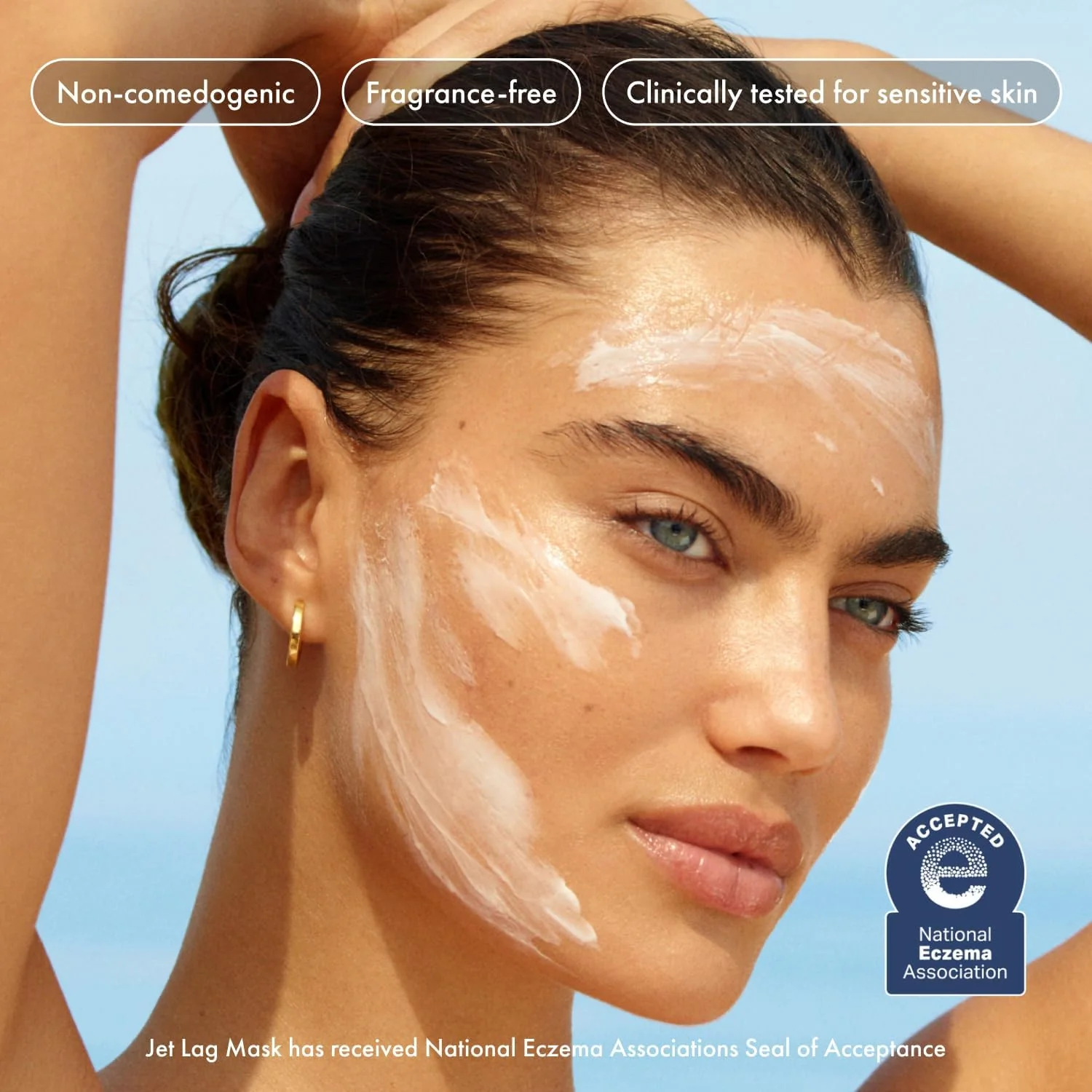 Summer Fridays Jet Lag Mask - Hydrating Face Moisturizer + Mask - Enriched with Hyaluronic Acid, Niacinamide, Glycerin + Antioxidants Helps Nourish Skin for a Renewed + Radiant Complexion (2.25 Oz) - Image 5