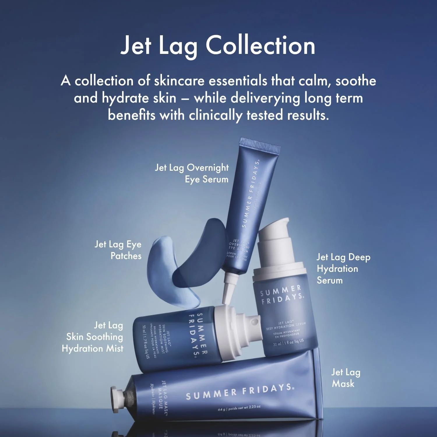 Summer Fridays Jet Lag Mask Mini - Hydrating Face Moisturizer + Mask - Enriched with Hyaluronic Acid, Niacinamide, Glycerin + Antioxidants Helps Nourish Skin for a Renewed + Radiant Complexion (1 Oz) - Image 3