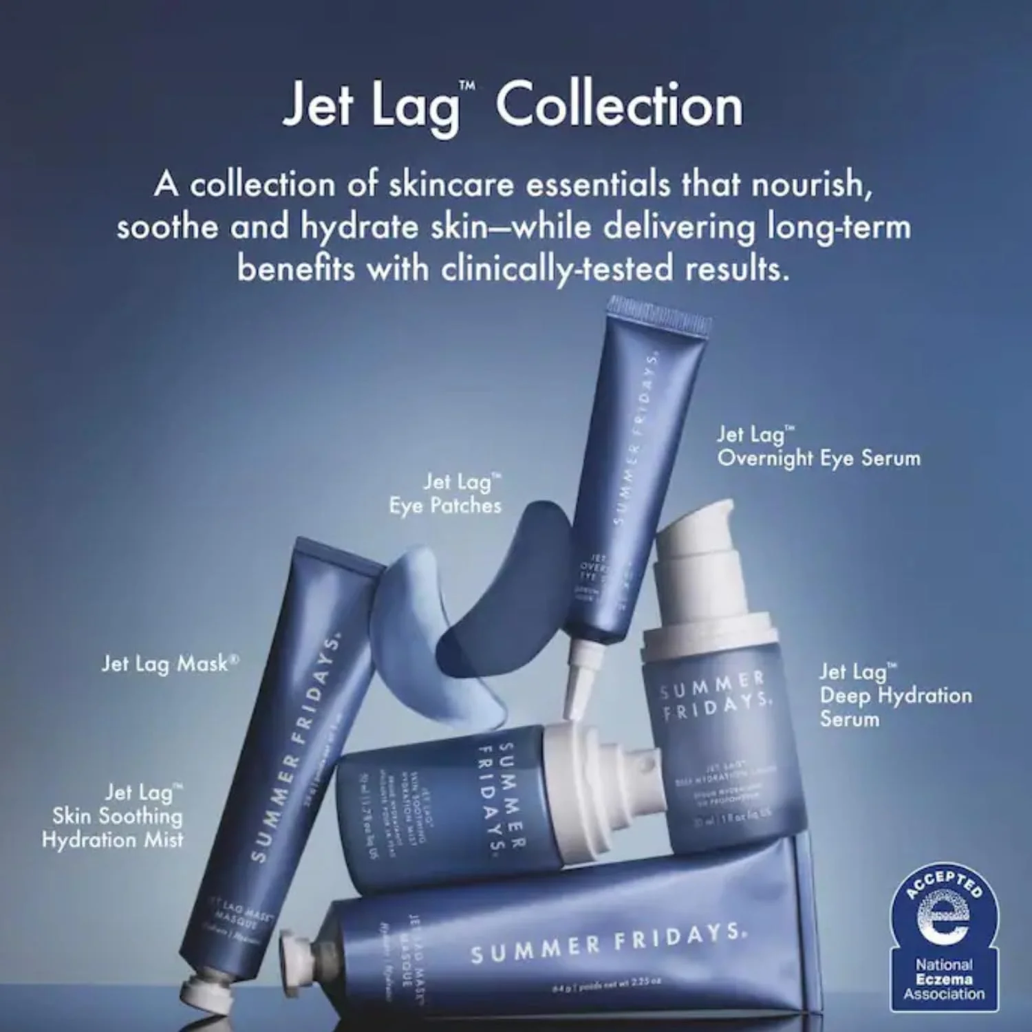 Summer Fridays Jet Lag Under Eye Patches - Hydrating & Depuffing Hydrogel Eye Masks with Caffeine & Peptides to Soothe & Refresh the Undereye Area (6 Pairs) - Image 5