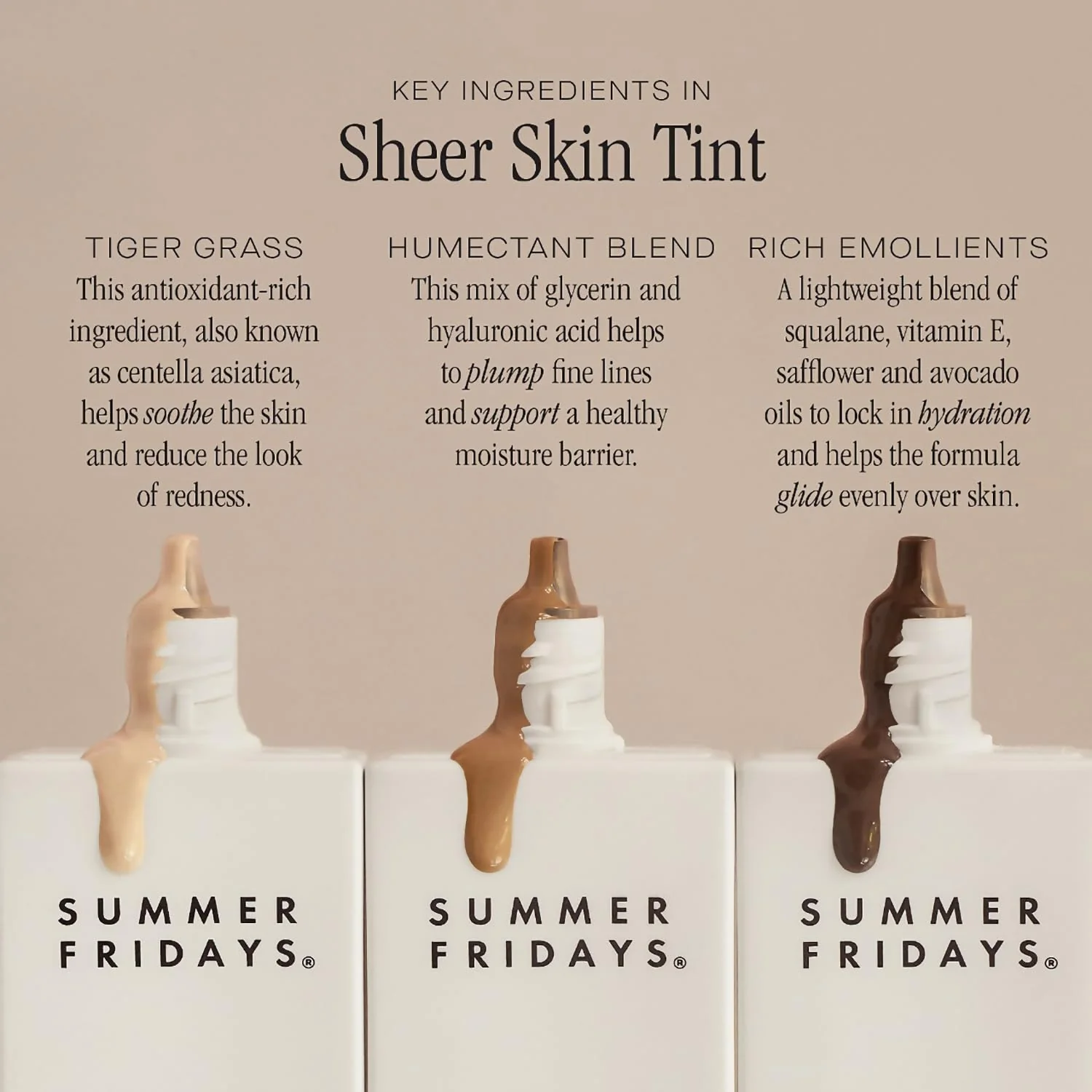 Summer Fridays Sheer Skin Tint - Skin Tint with Hyaluronic Acid - Helps Diminish Uneven Skin Tone - Sheer to Light Coverage - Shade 1 - Fair with Neutral Peach Undertones (1 Fl Oz) - Image 6