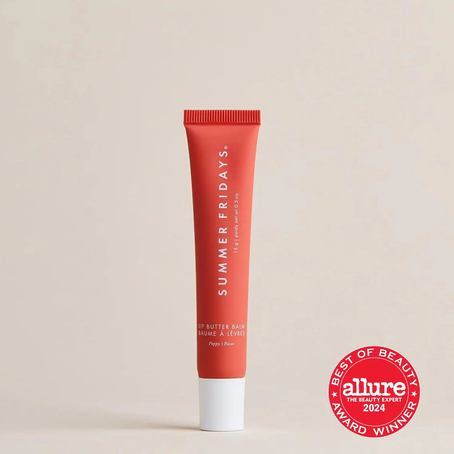 Summer Fridays Tinted Lip Butter Balm - Conditioning Vegan Lip Balm for Instant Moisture, Shine & Hydration - Sheer-Tinted, Soothing Skincare - Poppy (.5 Oz) - Image 8
