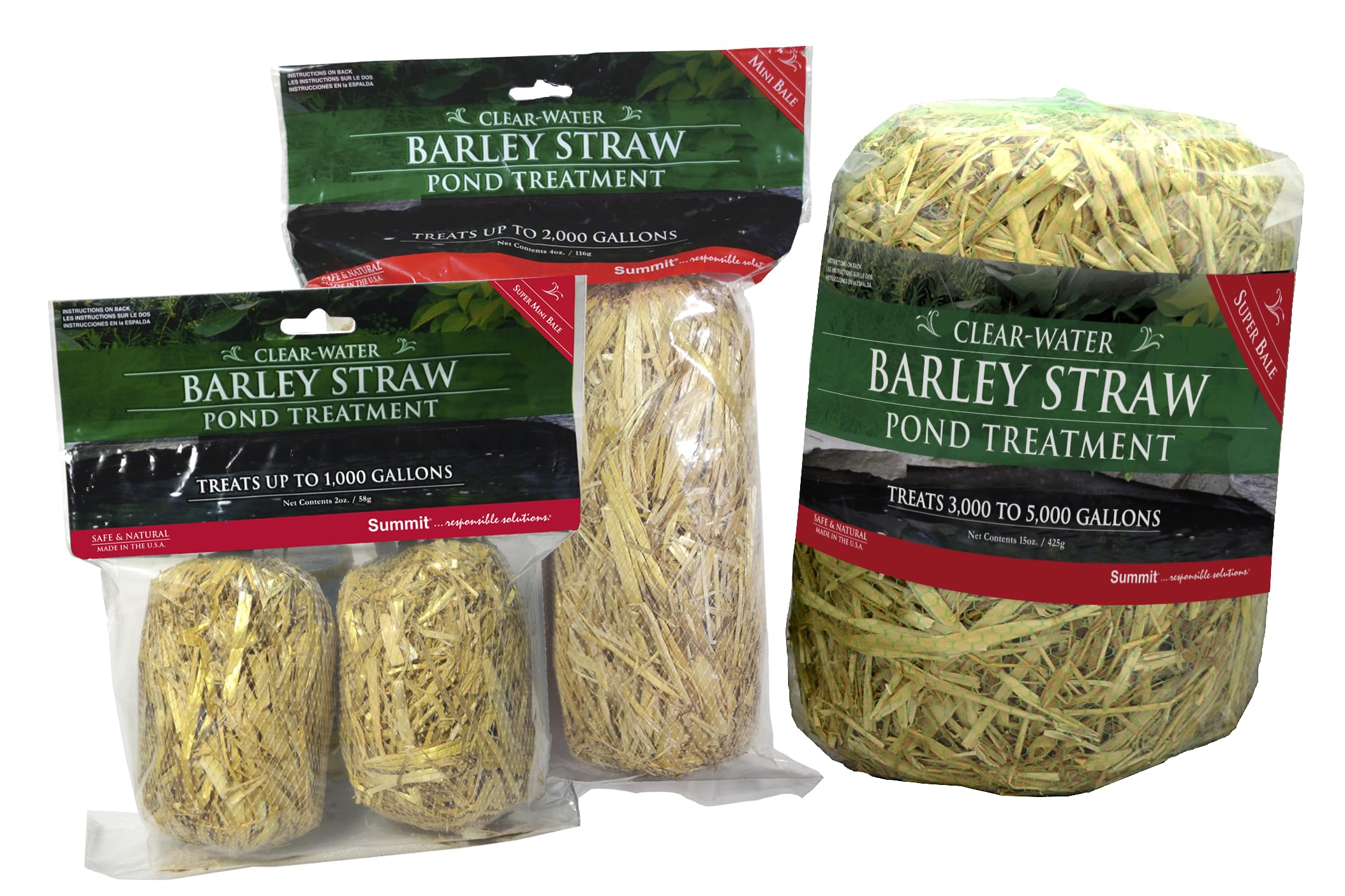 Summit Clear-Water Barley Straw Pond Treatment, 2-Pack, Treats upto 2000 Gallons, 1000 Gallons per Bale - Image 5