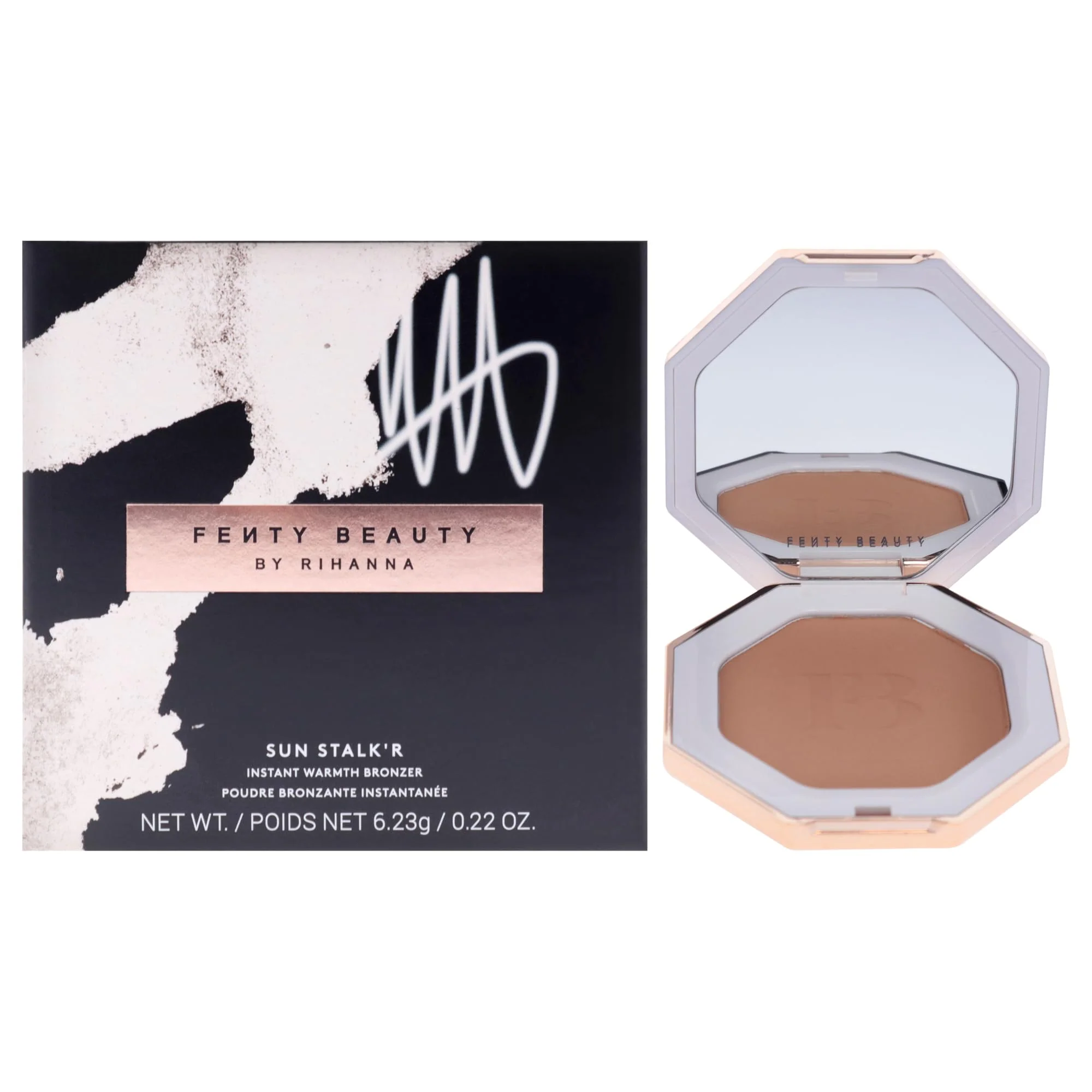 Sun Stalkr Instant Warmth Bronzer - 03 Private Island by Fenty Beauty for Women - 0.22 oz Bronzer
