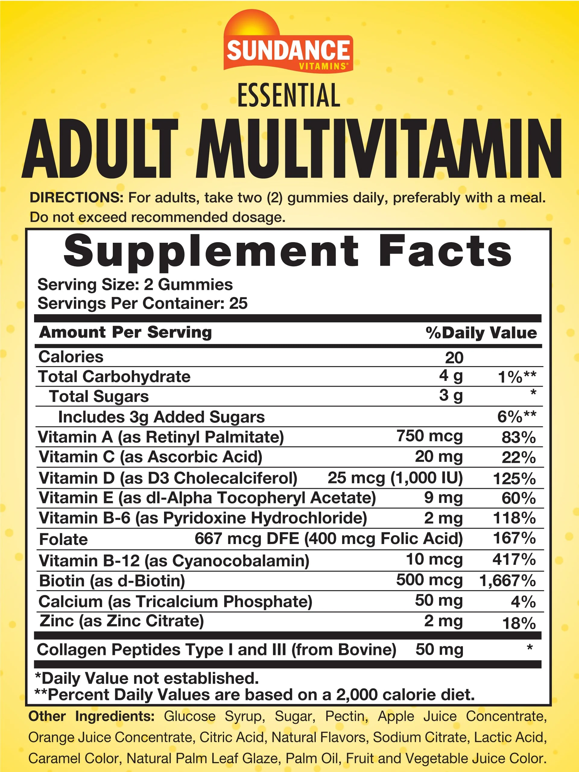 Sundance Adult Multivitamin Gummies | for Men & Women | Mixed Berry Flavor | 50 Gummies | Non-GMO and Gluten Free Supplement - Image 5