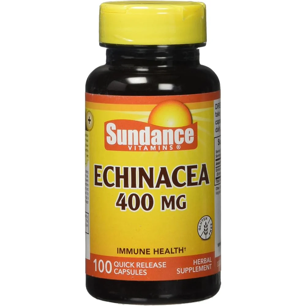 Sundance Echinacea 400 mg Quick Release - 100 Capsules, Pack of 3