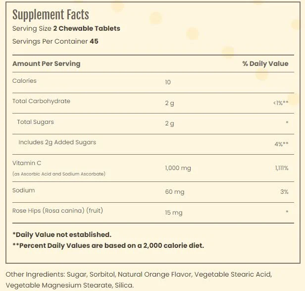 Sundance Vitamin C 1000 mg - 90 Coated Caplets, Pack of 2 - Image 2