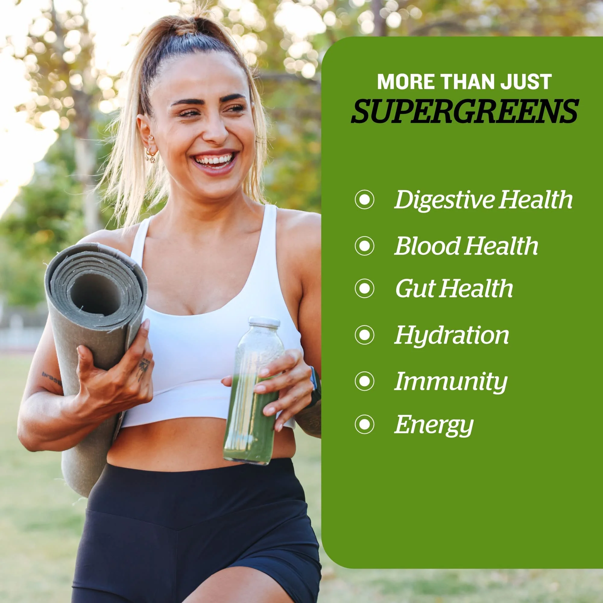 Sunfood Supergreens - Greens Superfood Powder, Super Greens Powder, Organic Greens Blend, Daily Green Juice Powder, Vegetable Smoothie Drink Mix for Gut Health with Chlorella & Spirulina - 8 oz Bag - Image 5