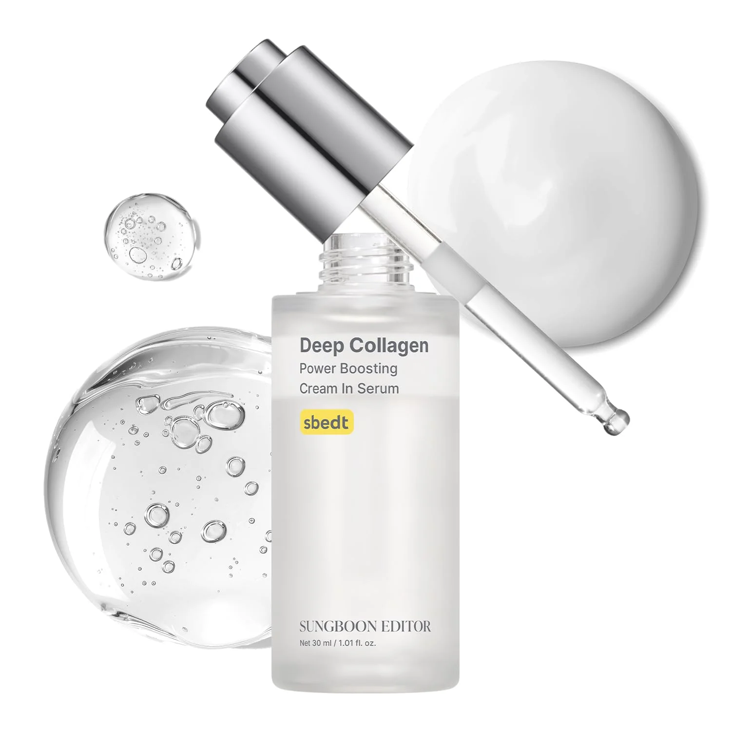 SUNGBOON EDITOR Deep Collagen Serum | Volufiline + Collagen + Niacinamide | Hydrating & Smoothing Care | Korean Skincare, 1.01 fl oz | Gifts for Women