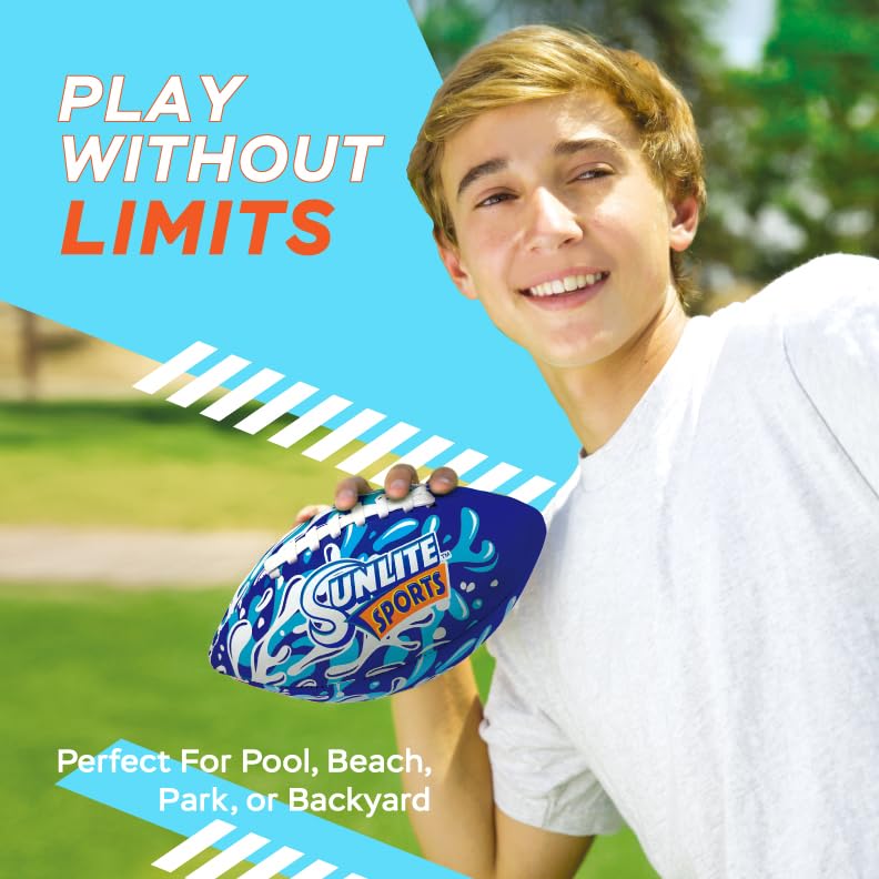 Sunlite Sports Waterproof Football, Outdoor Play, For Pool Beach Lake Park Water Toy, For Kids Children Teens Adults, Family Fun - Image 6