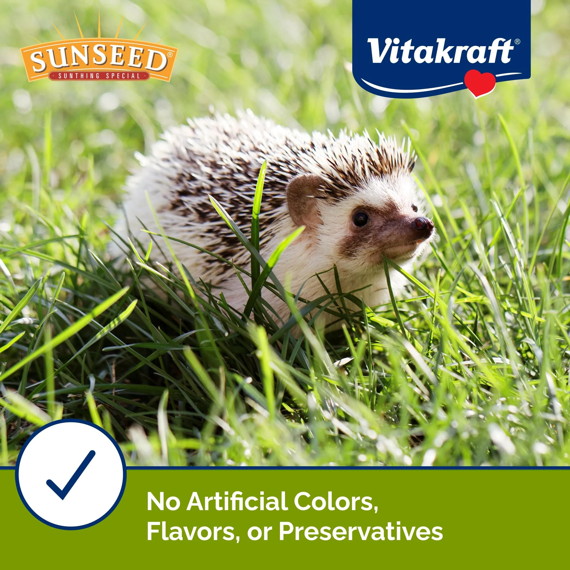 Sunseed Vita Prima Hedgehog Food - High-Protein Poultry, Seafood, and Mealworm Food Blend - Vitamin-Fortified for Happy and Healthy Hedgehogs 1.56 Pound (Pack of 1) - Image 4
