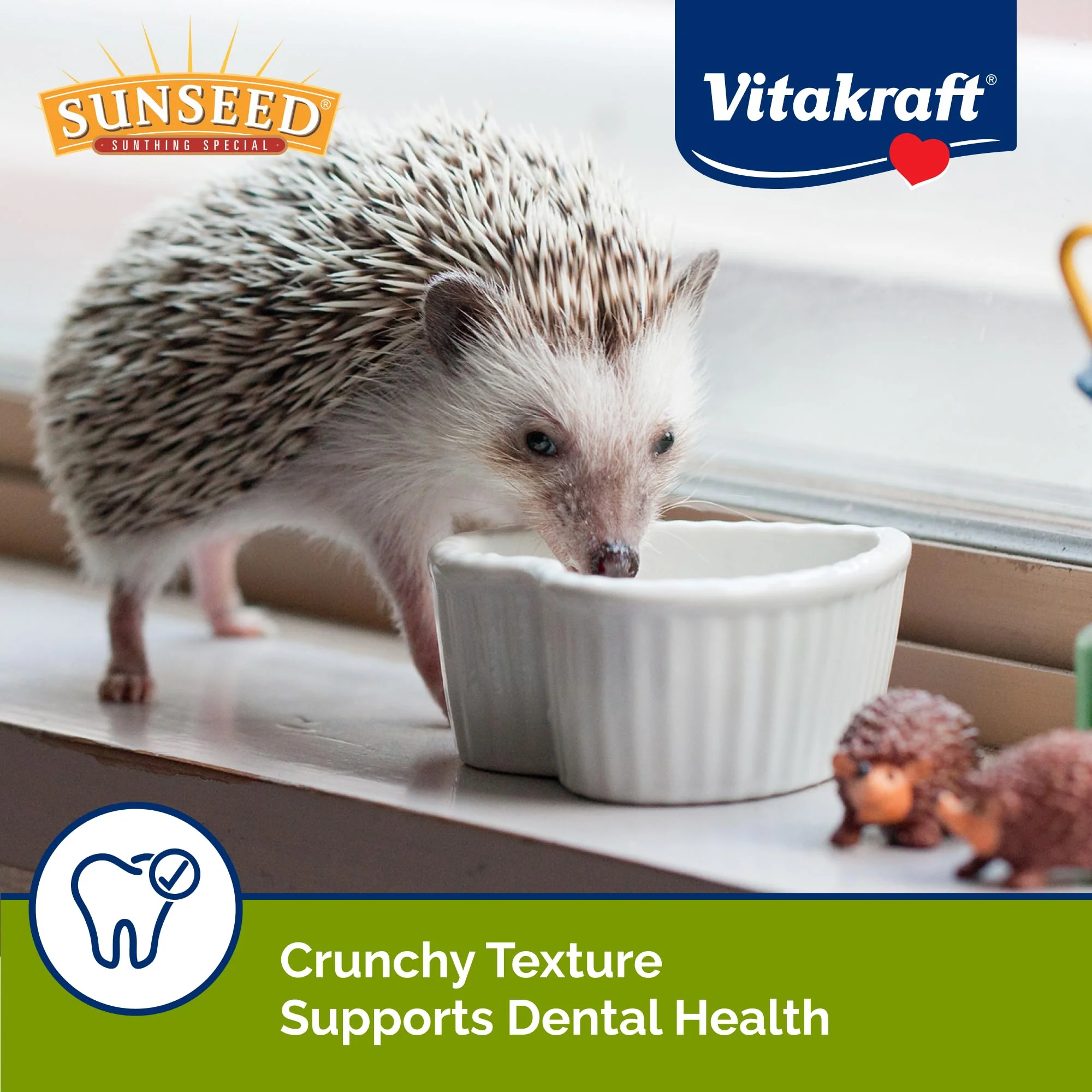 Sunseed Vita Prima Hedgehog Food - High-Protein Poultry, Seafood, and Mealworm Food Blend - Vitamin-Fortified for Happy and Healthy Hedgehogs 1.56 Pound (Pack of 1) - Image 5