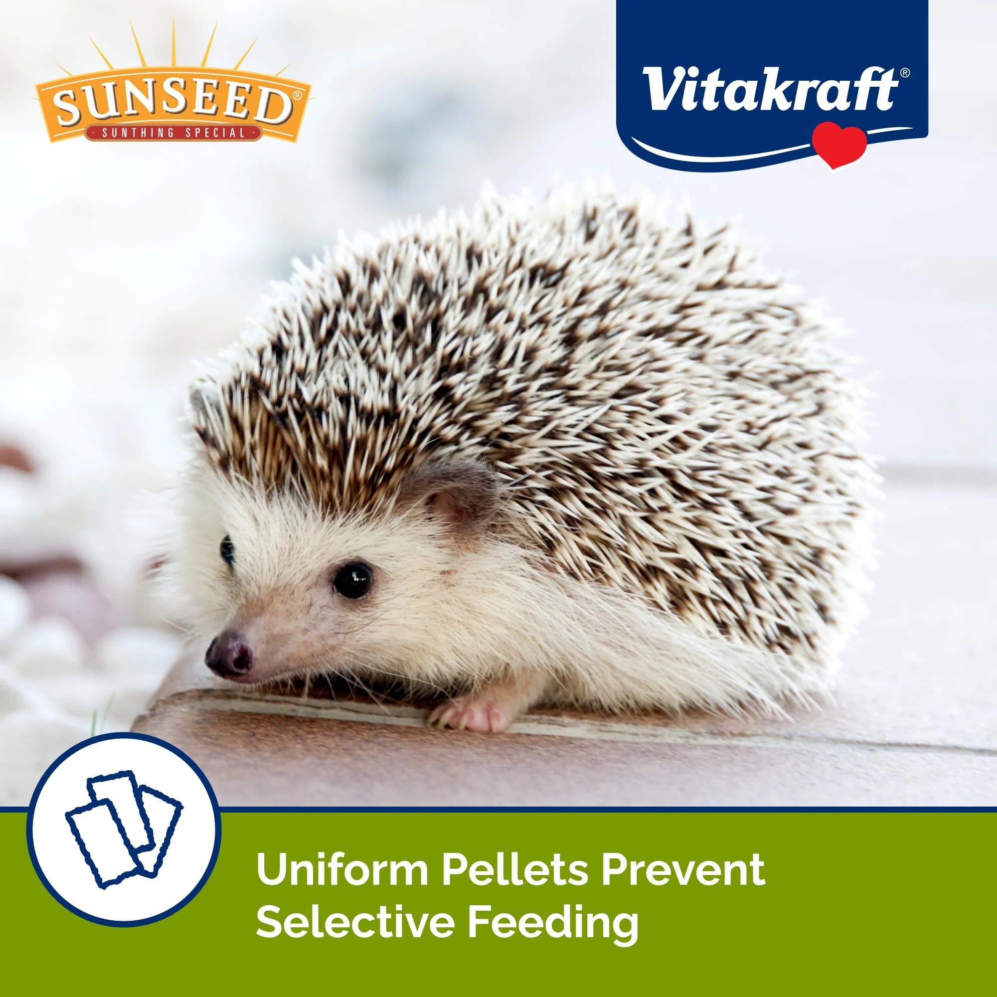 Sunseed Vita Prima Hedgehog Food - High-Protein Poultry, Seafood, and Mealworm Food Blend - Vitamin-Fortified for Happy and Healthy Hedgehogs 1.56 Pound (Pack of 1) - Image 6