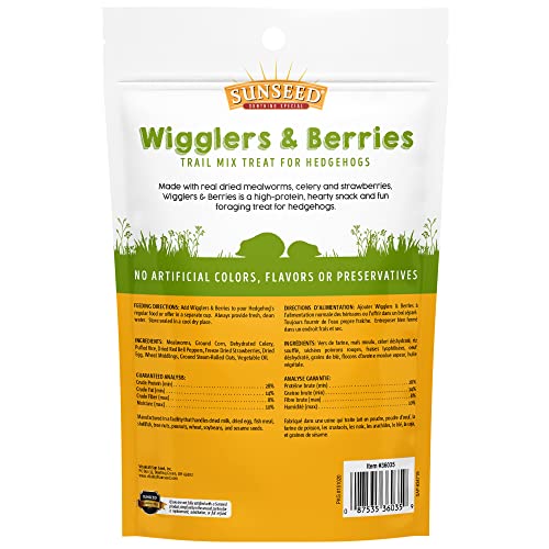 Sunseed Vita Prima Wigglers & Berries Hedgehog Treats - High-Protein Berry Mix for Hedgehogs - Ideal Daily Supplement for Enhancing Your Hedgehog's Diet - Image 9