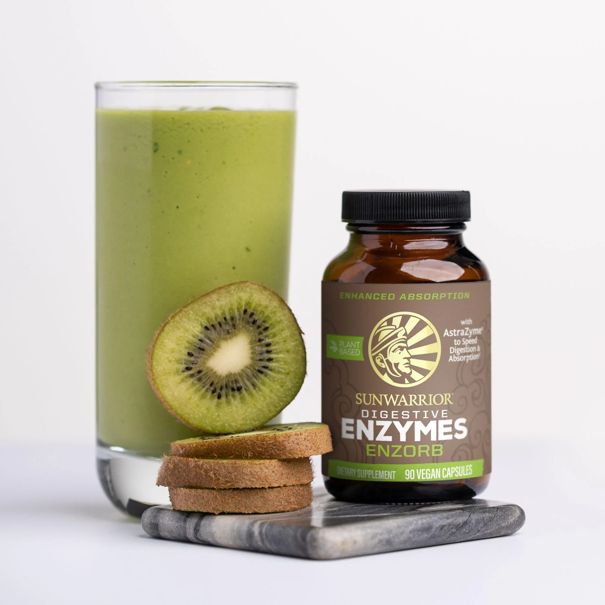 Sunwarrior Digestive Enzymes Probiotic | Plant Based & Vegan with Spore Based Probiotic Essential Supplements to Support Optimal Health for Men & Women Digestive Enzyme Supplements | Enzorb - Image 3