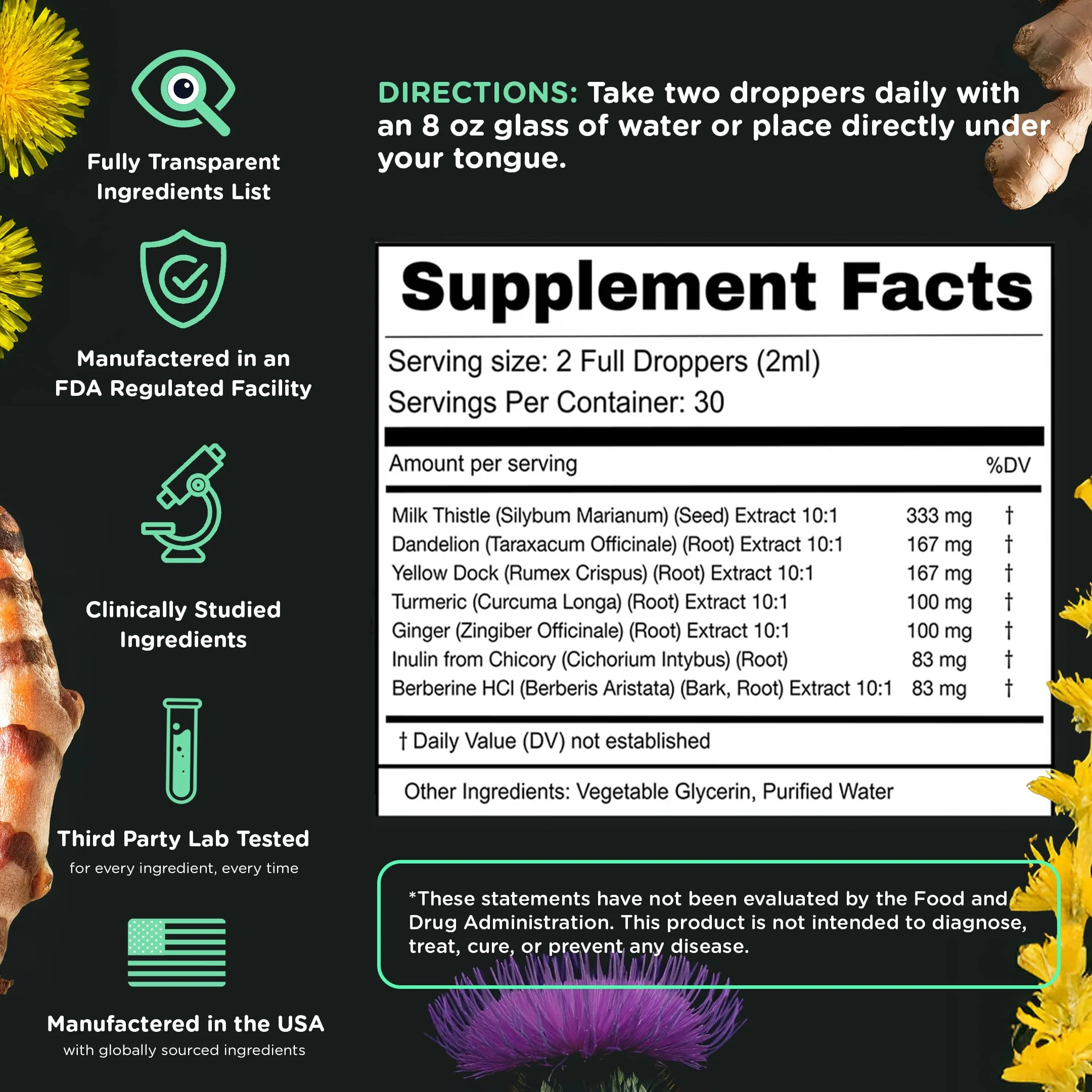 SuperBonsai Super Liver Support with Milk Thistle - All Natural Liver Cleanse Detox & Repair Aid - Doctor-Formulated Liver Supplement - Liquid Herbal Supplements for Liver Health - 1 Month Supply - Image 2