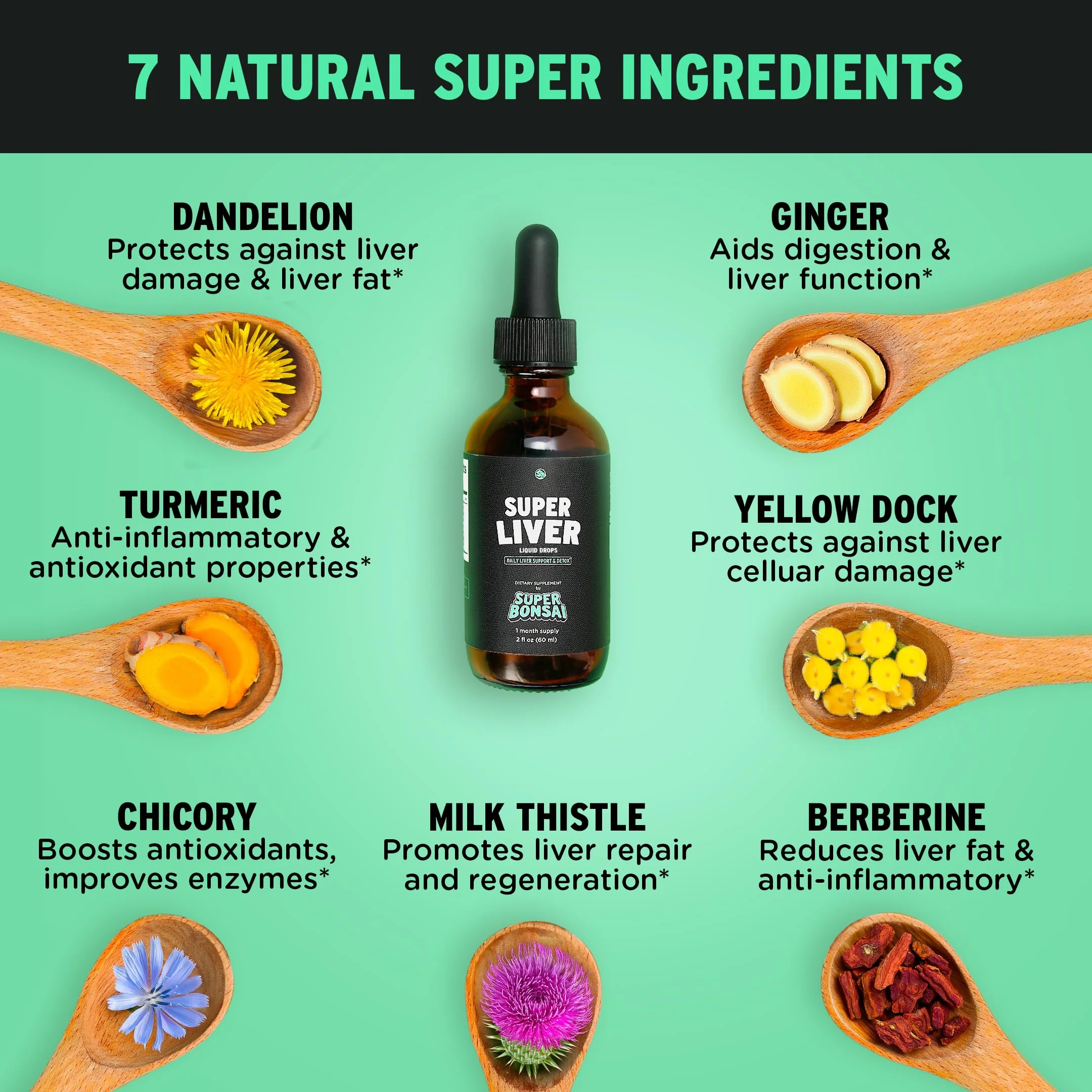 SuperBonsai Super Liver Support with Milk Thistle - All Natural Liver Cleanse Detox & Repair Aid - Doctor-Formulated Liver Supplement - Liquid Herbal Supplements for Liver Health - 1 Month Supply - Image 3
