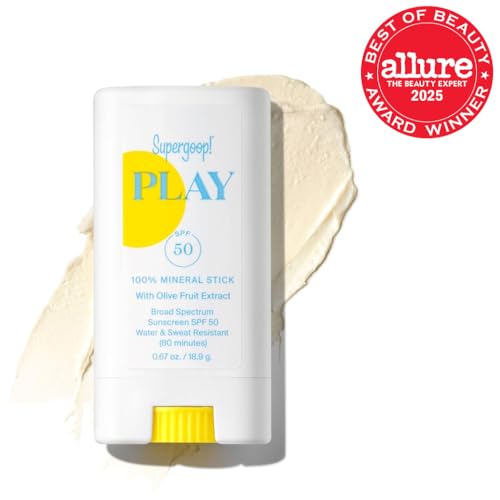 Supergoop! PLAY Mineral Stick SPF 50, 0.67 oz - On-the-Go Broad Spectrum Face Sunscreen - Water Resistant - Vegan - Image 8