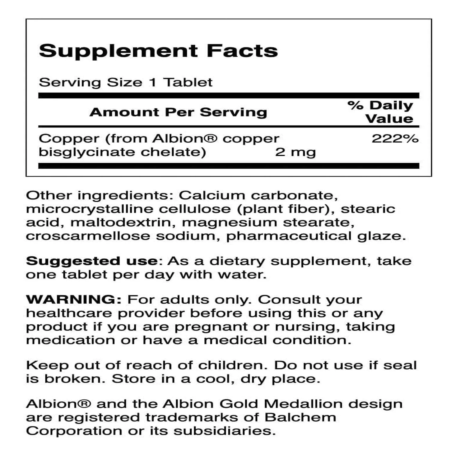 Swanson Copper Chelate Mineral Supplement for Adults Seeking Antioxidant, Immune, and Red Blood Cell Support - 2 mg (300 Tablets) - Image 7