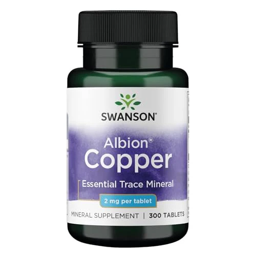 Swanson Copper Chelate Mineral Supplement for Adults Seeking Antioxidant, Immune, and Red Blood Cell Support - 2 mg (300 Tablets) - Image 8
