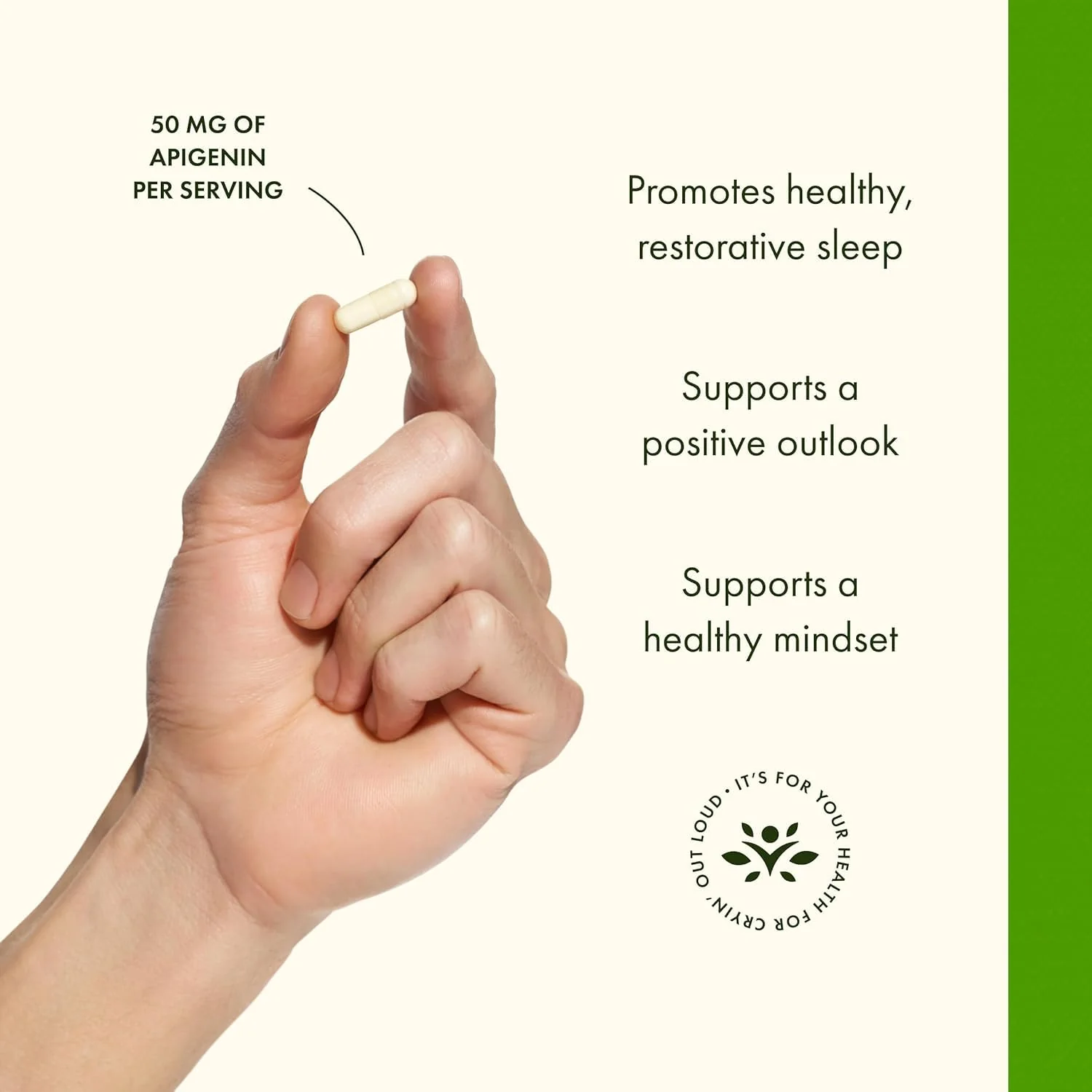 Swanson Apigenin - Bioflavonoid Supplement that Offers Stress & Sleep Support, Aids Cellular Health & May Support Men's Health* - 90 Capsules - Image 5