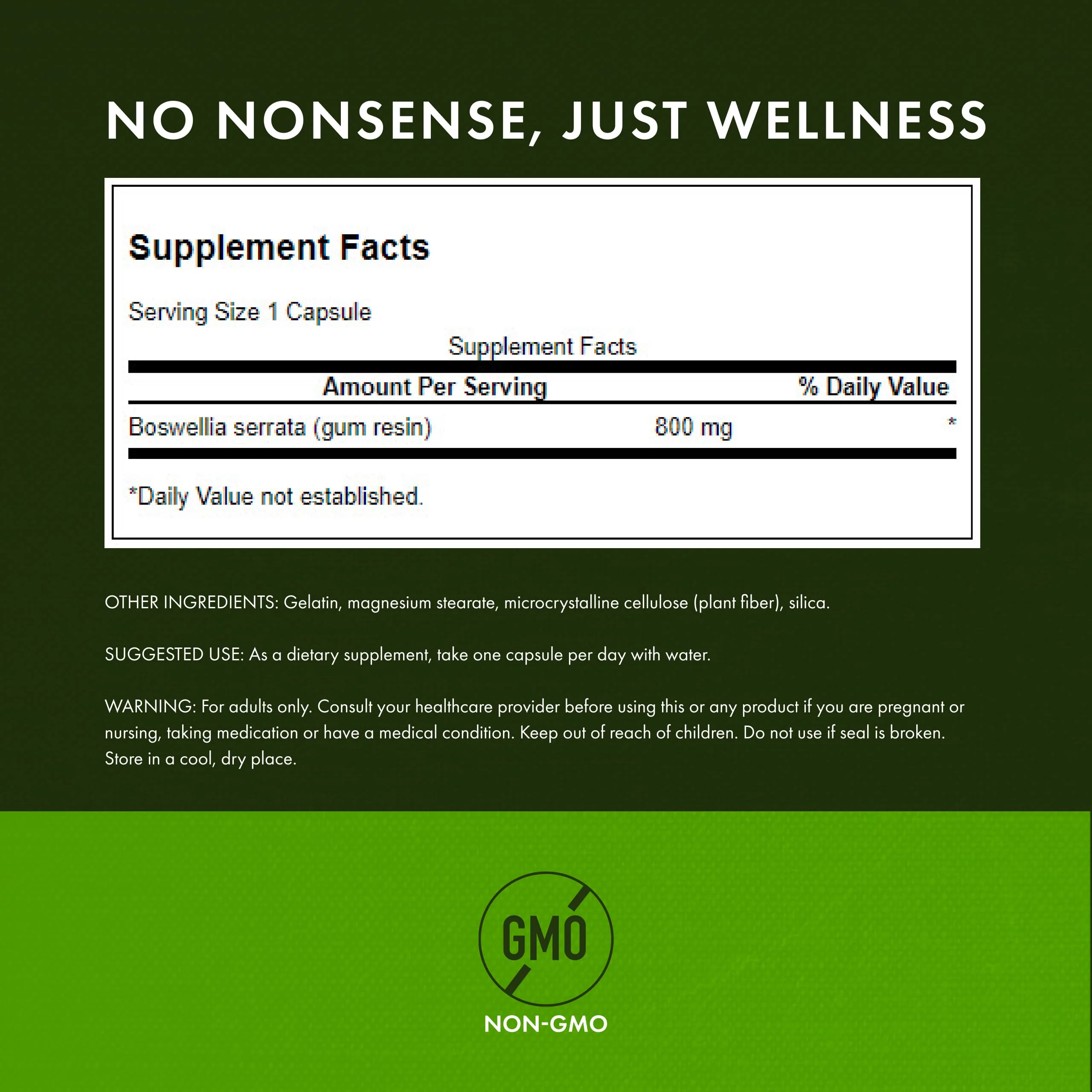 Swanson Full Spectrum Boswellia - Supports Joint Health, Flexibility & Mobility* - Ayurvedic Herb - Plant-Based Formula Without Unnecessary Processing - Non-GMO - 60 Capsules (3 Pack) - Image 7