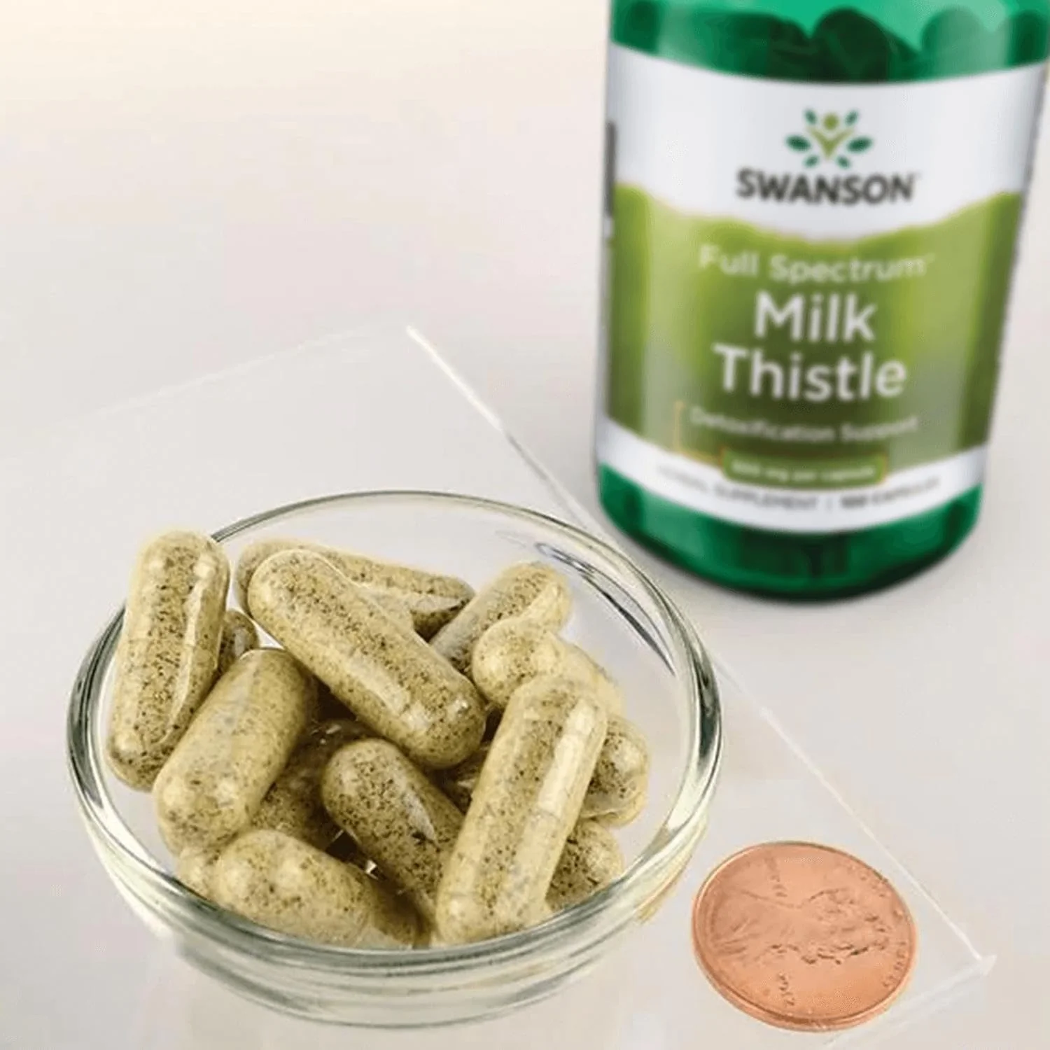 Swanson Full Spectrum Milk Thistle - Detoxification & Liver Support Supplement* - Contains Antioxidant Flavonoids - Vegan, Gluten-Free & Non-GMO - 100 Capsules - Image 6