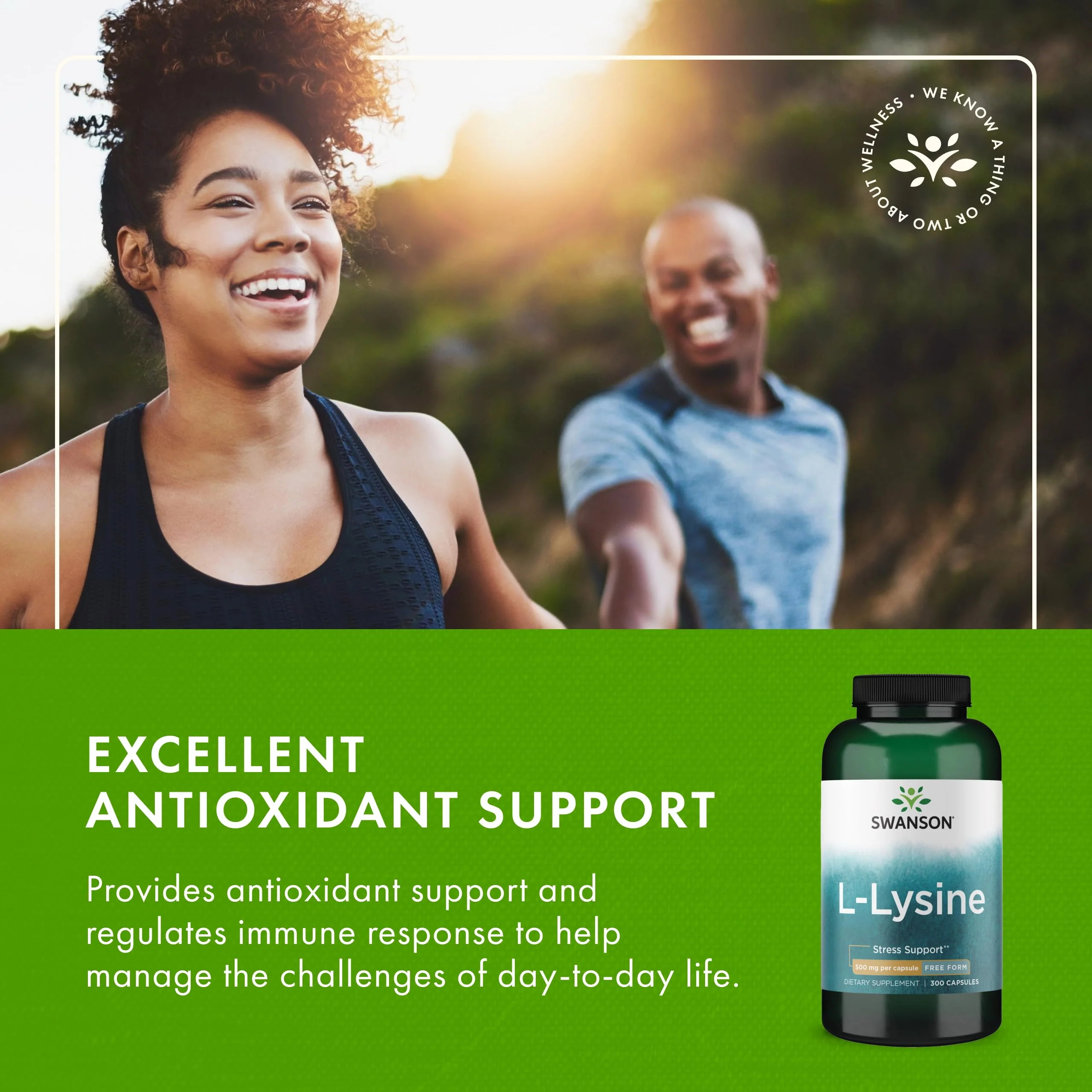 Swanson L-Lysine - Amino Acid for Stress, Antioxidant, Nervous System & Immune Support - Aids Calmness & Relaxation* - Non-GMO - 300 Capsules - Image 3