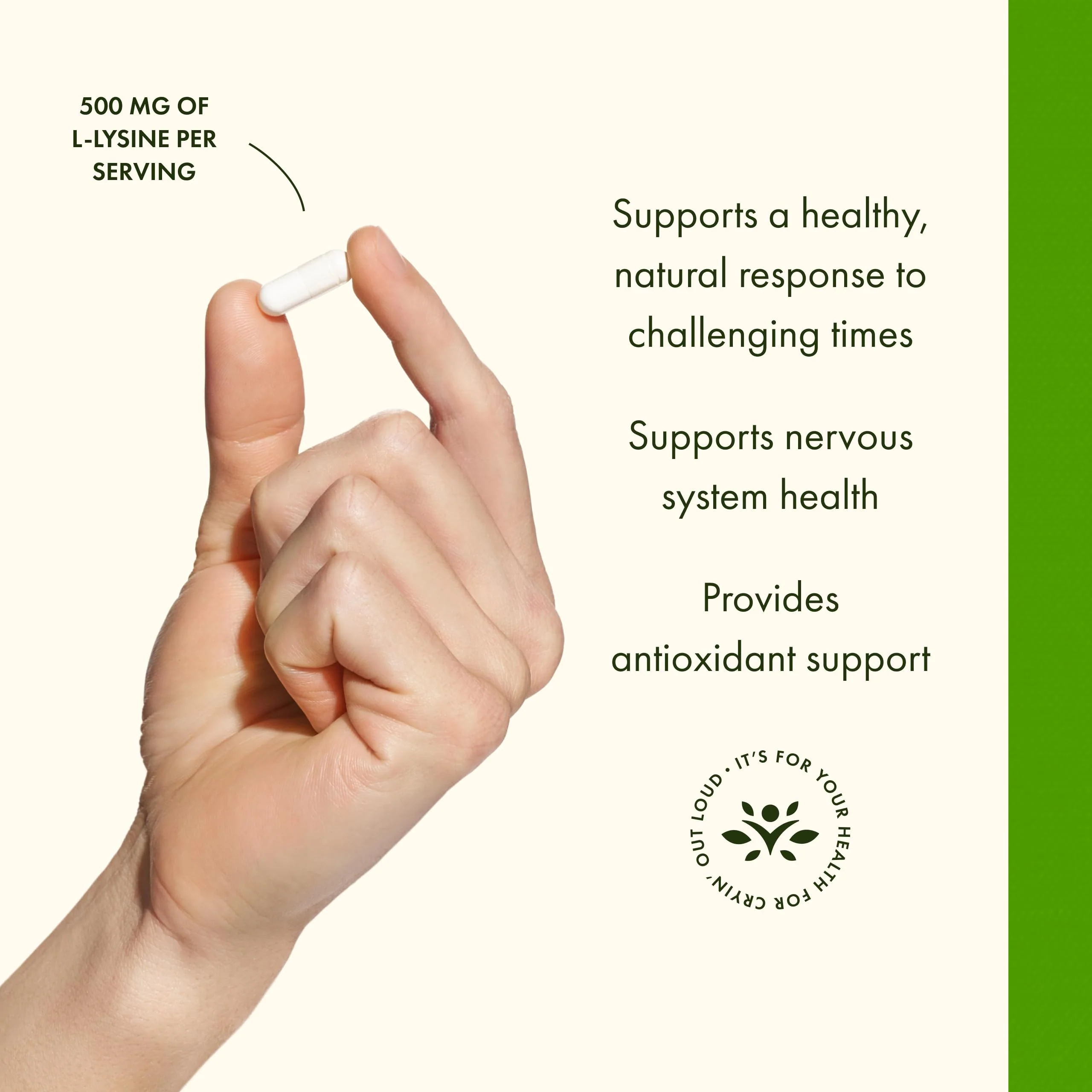 Swanson L-Lysine - Amino Acid for Stress, Antioxidant, Nervous System & Immune Support - Aids Calmness & Relaxation* - Non-GMO - 300 Capsules - Image 5