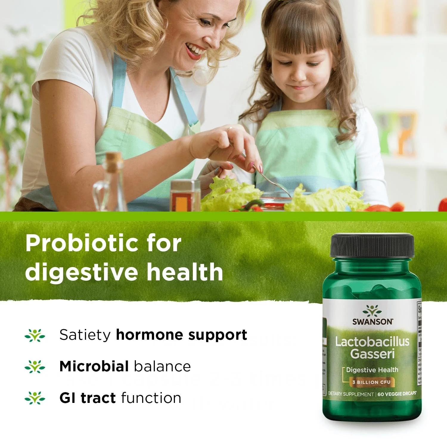 Swanson Lactobacillus Gasseri - Vegan Probiotic Supplement - Supports Energy Metabolism & Gut Health* - No Refrigeration Required - 60 Veggie Capsules - Image 6