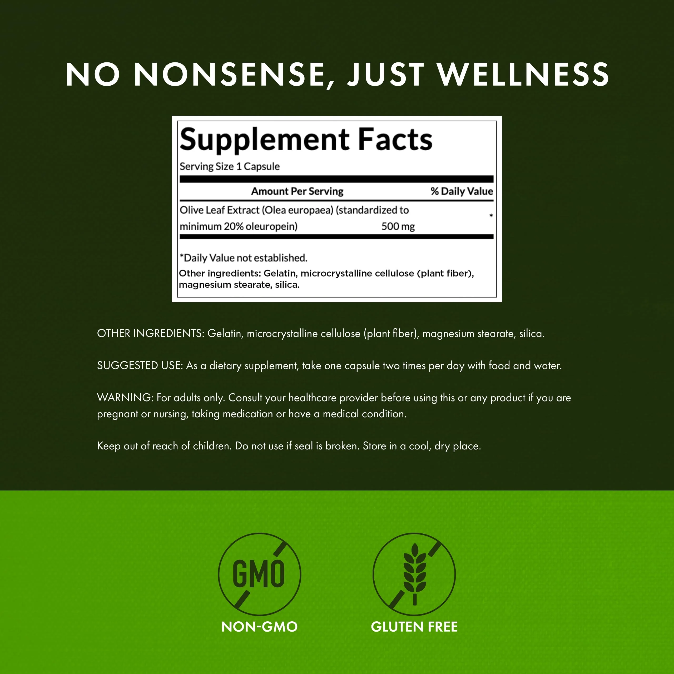 Swanson Olive Leaf Extract Capsules with 20% Oleuropein - Provides Immune Support, Promotes Cardiovascular System Health, and Supports Healthy Blood Pressure - (120 Capsules, 500mg Each) - Image 6