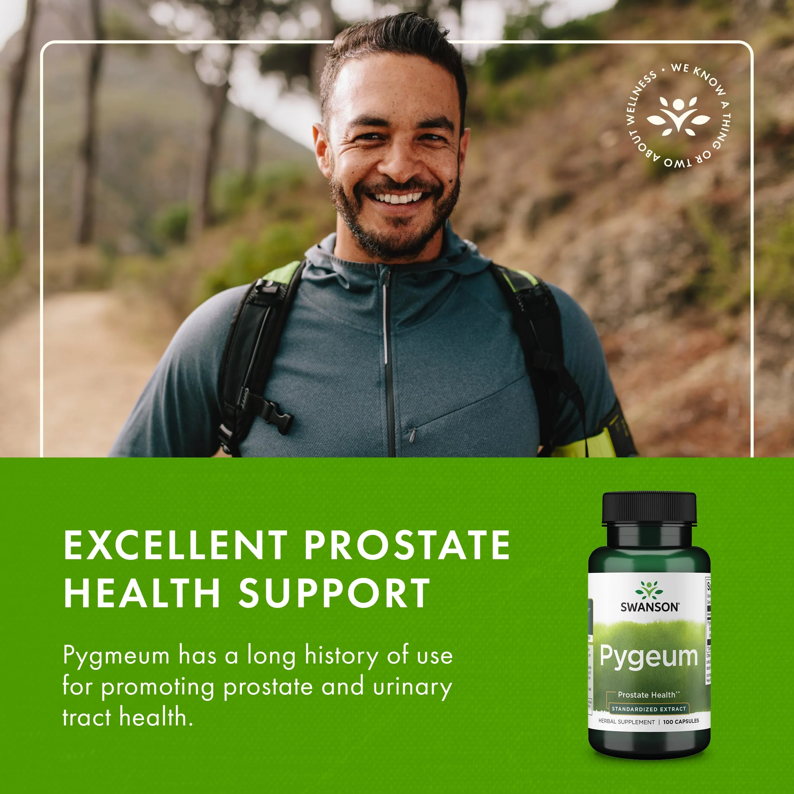 Swanson Pygeum - Herbal Supplement Promoting Male Prostate Health, Bladder, and Urinary Tract Health Support - Mens Health Supplement - (100 Capsules, 125mg Each) - Image 3