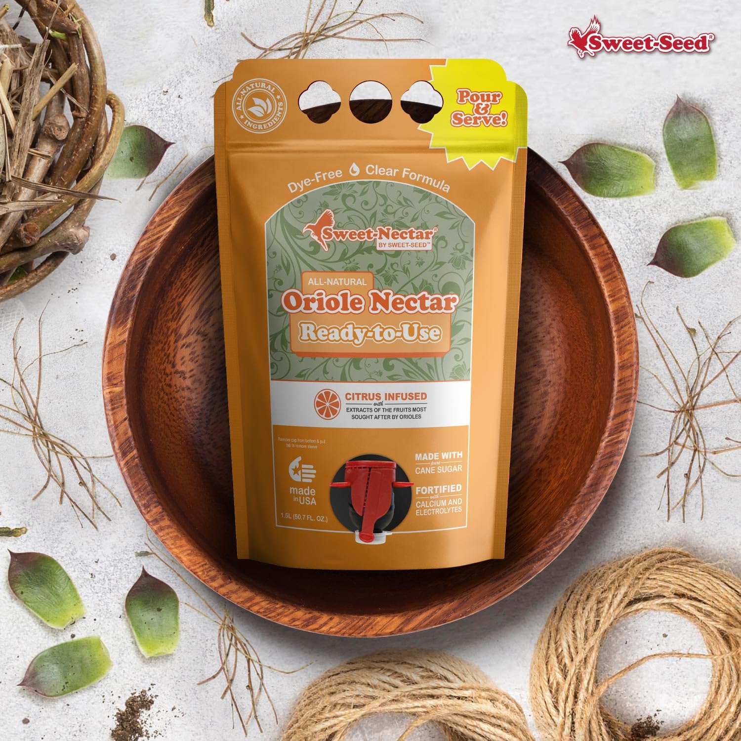 sweet-seed Oriole Nectar 1.5L (50.7 oz), Ready to Use - Extends The Life of Nectar for Oriole Feeders | Ultimate Oriole Food… (1) - Image 7