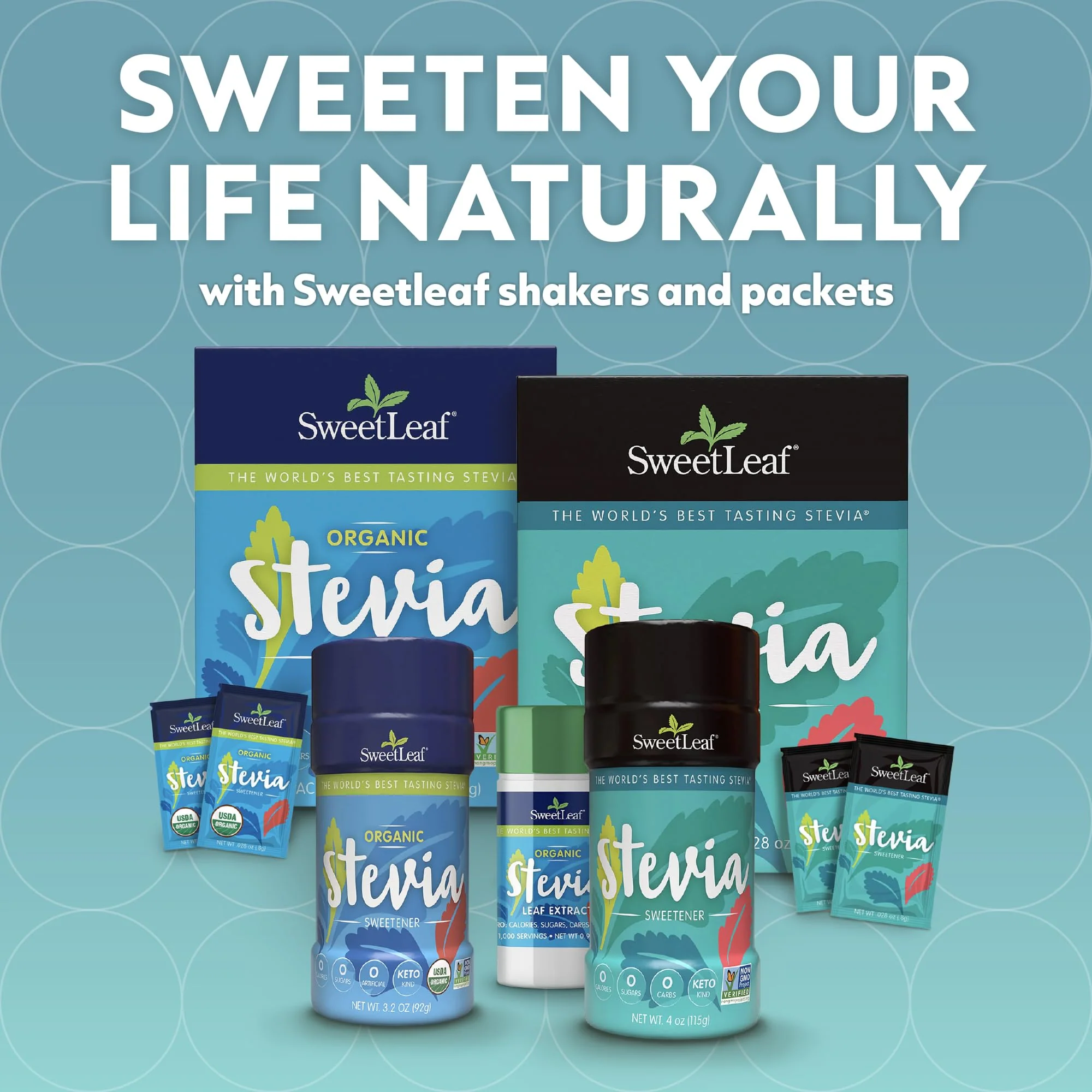 SweetLeaf Stevia Powder Shaker Jar - Zero Calorie Sweetener with Stevia Leaf Extract, No Artificial Sweetener Additives, Sugar Free, Keto Friendly, Non GMO, Gluten Free - 4 Oz (Pack of 1) - Image 6